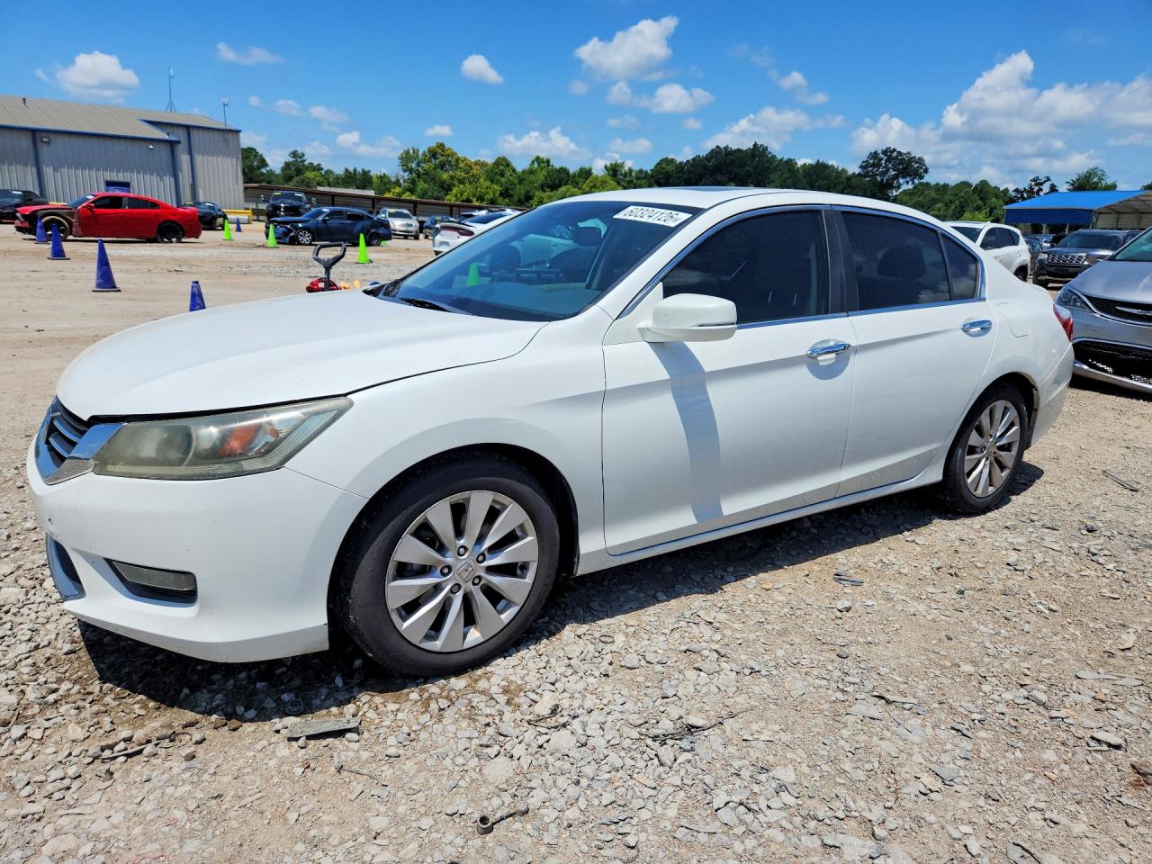 2015 Honda Accord Exl White vin: 1HGCR2F82FA146335