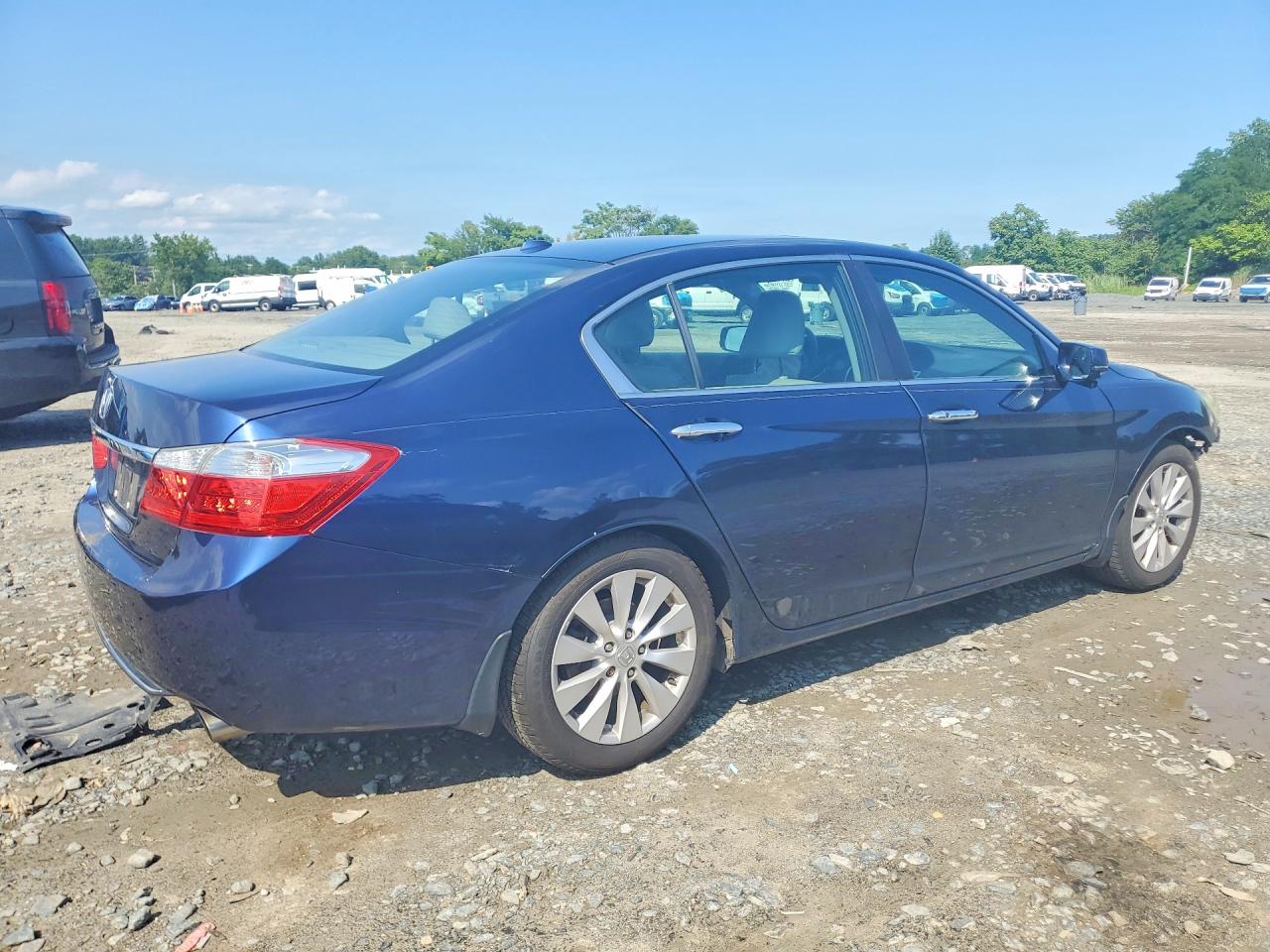 2015 Honda Accord Exl Синий vin: 1HGCR2F82FA149803