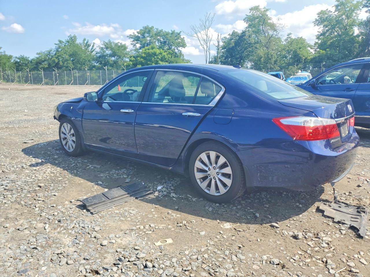 2015 Honda Accord Exl Синий vin: 1HGCR2F82FA149803
