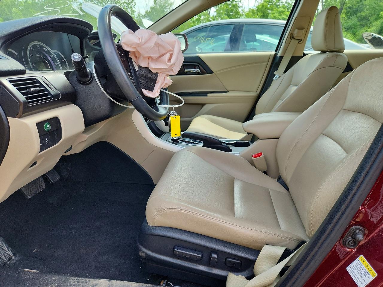 2015 Honda Accord Exl Burgundy vin: 1HGCR2F82FA234088