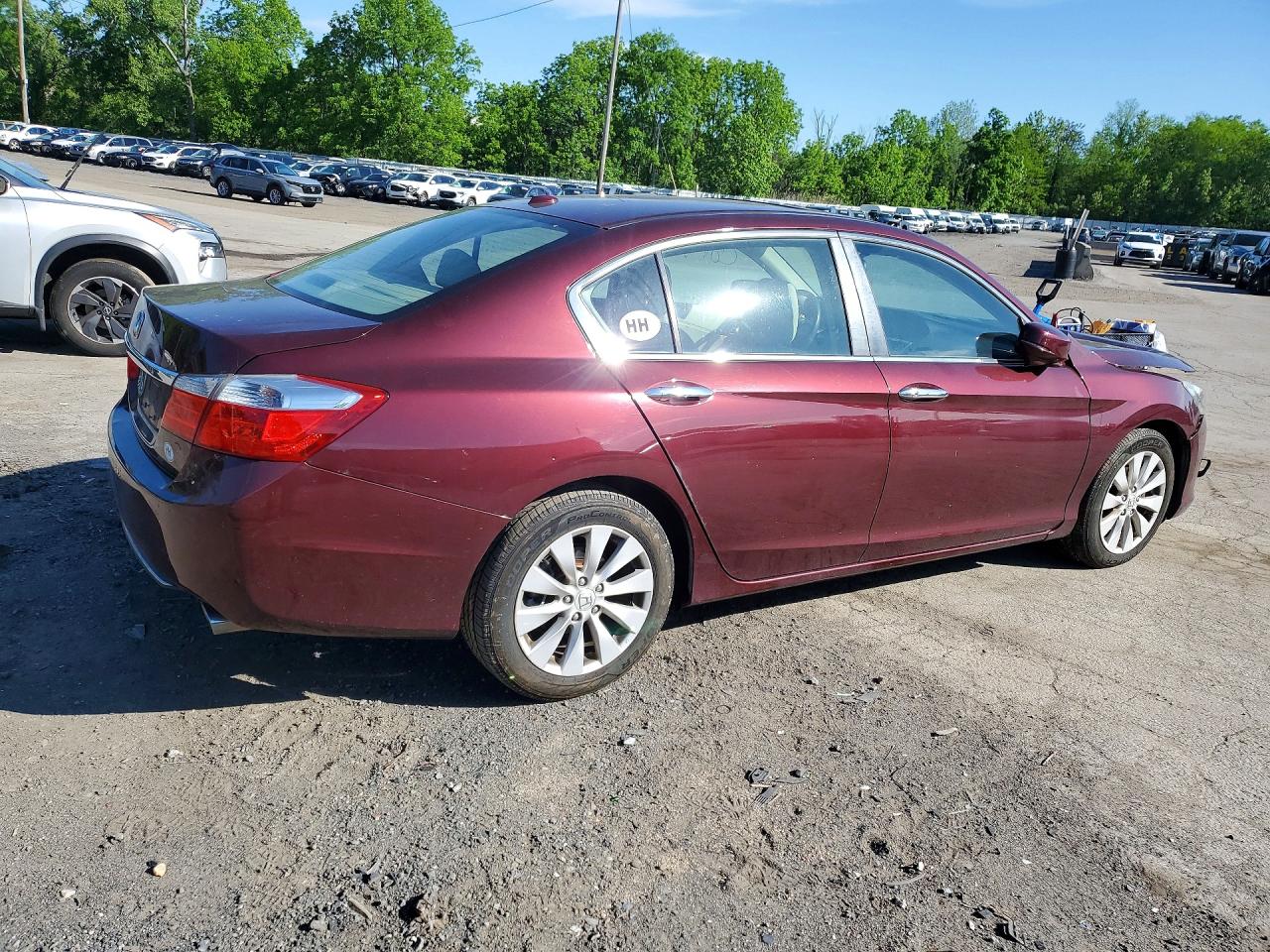 2015 Honda Accord Exl Burgundy vin: 1HGCR2F82FA234088
