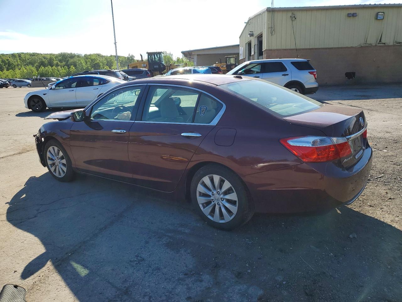 2015 Honda Accord Exl Burgundy vin: 1HGCR2F82FA234088
