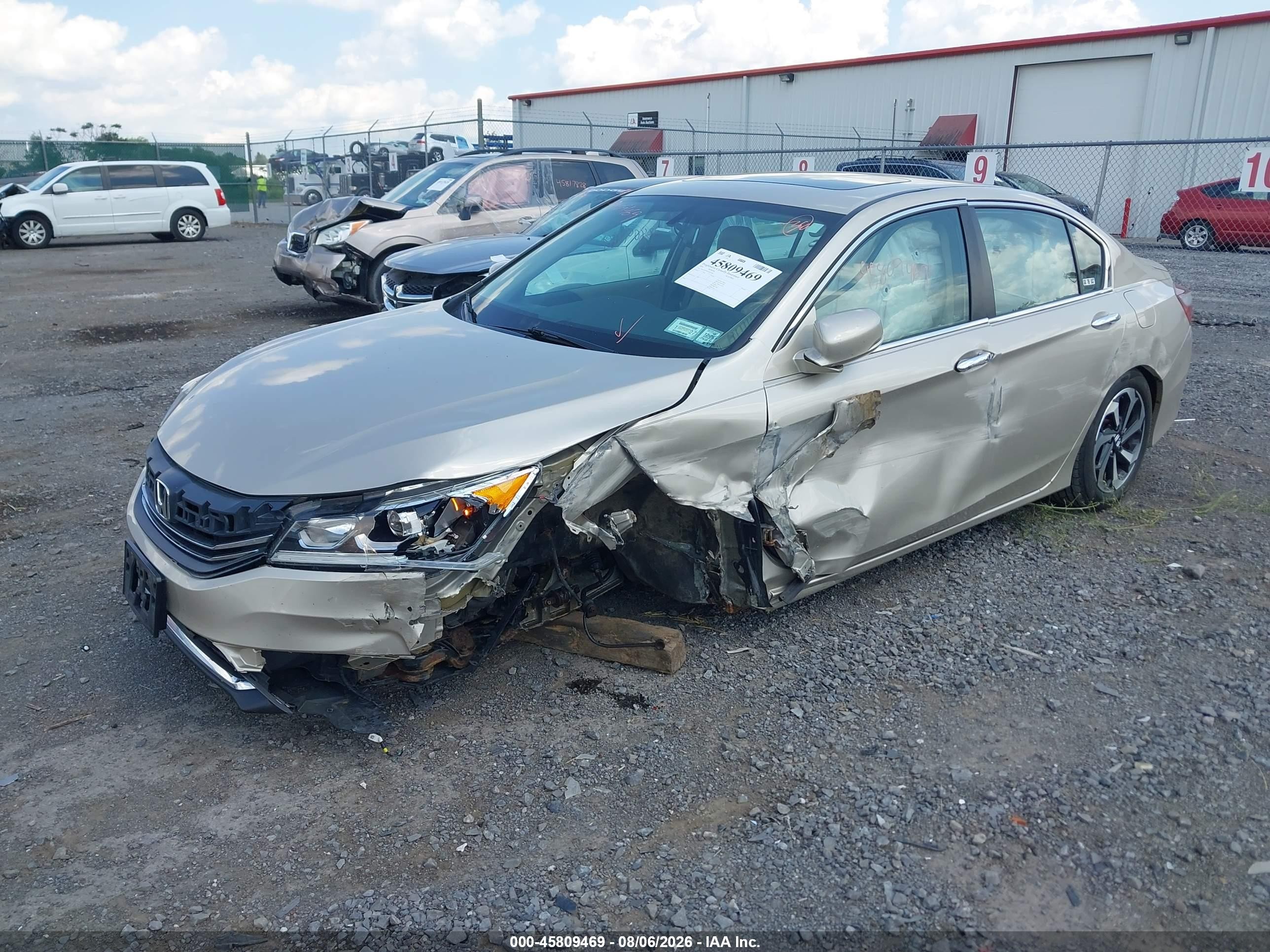 2016 Honda Accord Ex-l Желто-коричневый vin: 1HGCR2F82GA035589