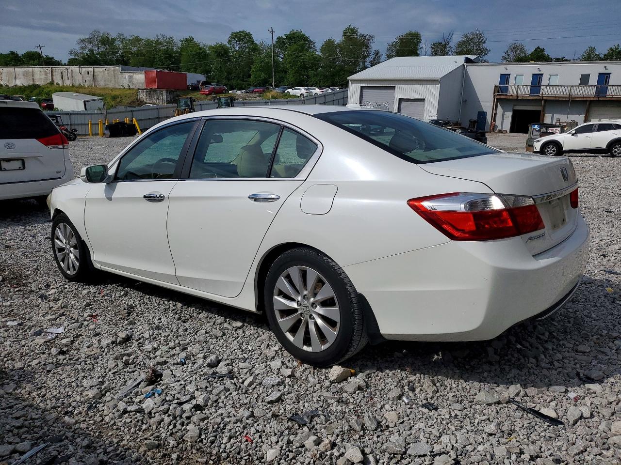 2013 Honda Accord Exl White vin: 1HGCR2F83DA004556