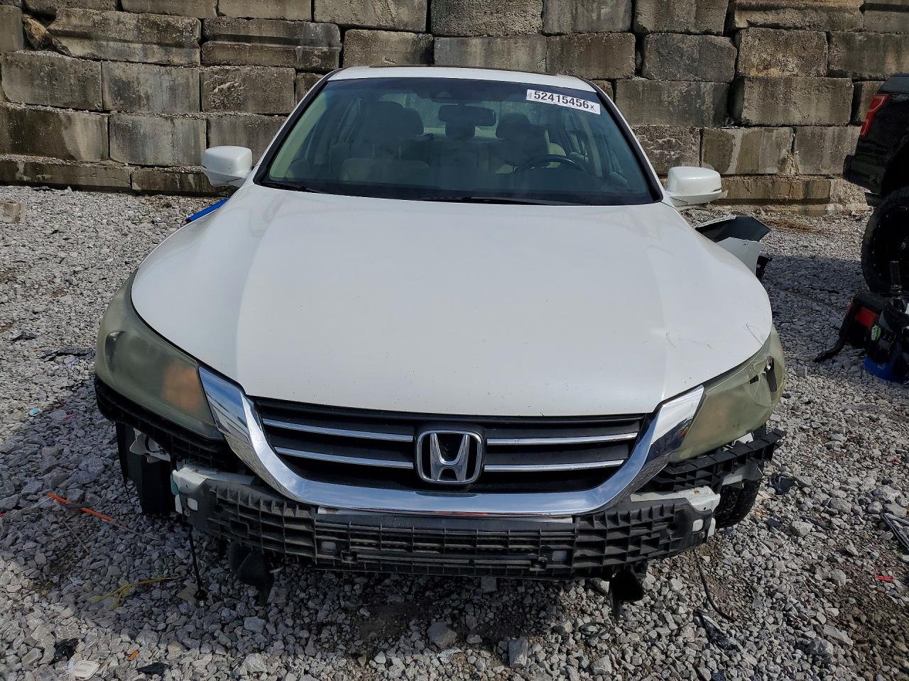 2013 Honda Accord Exl White vin: 1HGCR2F83DA004556