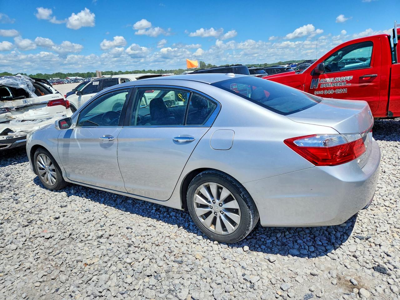 2013 Honda Accord Exl Silver vin: 1HGCR2F83DA010650