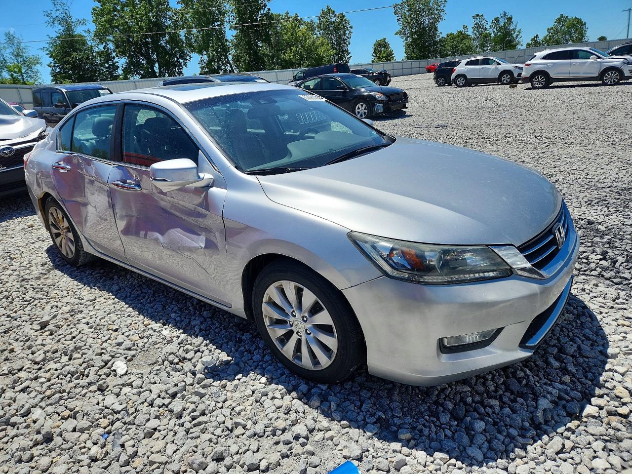 2013 Honda Accord Exl Silver vin: 1HGCR2F83DA010650