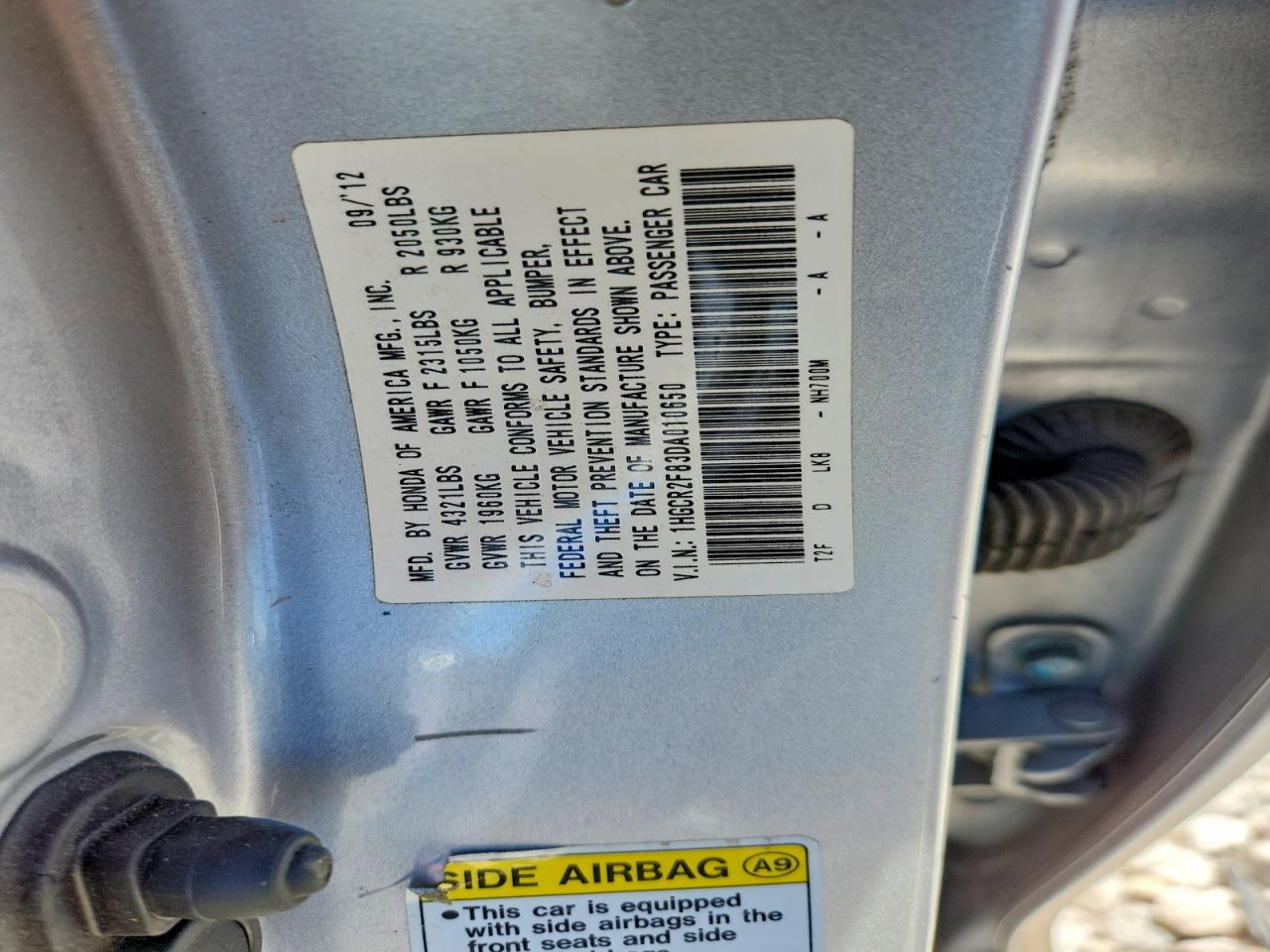 2013 Honda Accord Exl Silver vin: 1HGCR2F83DA010650