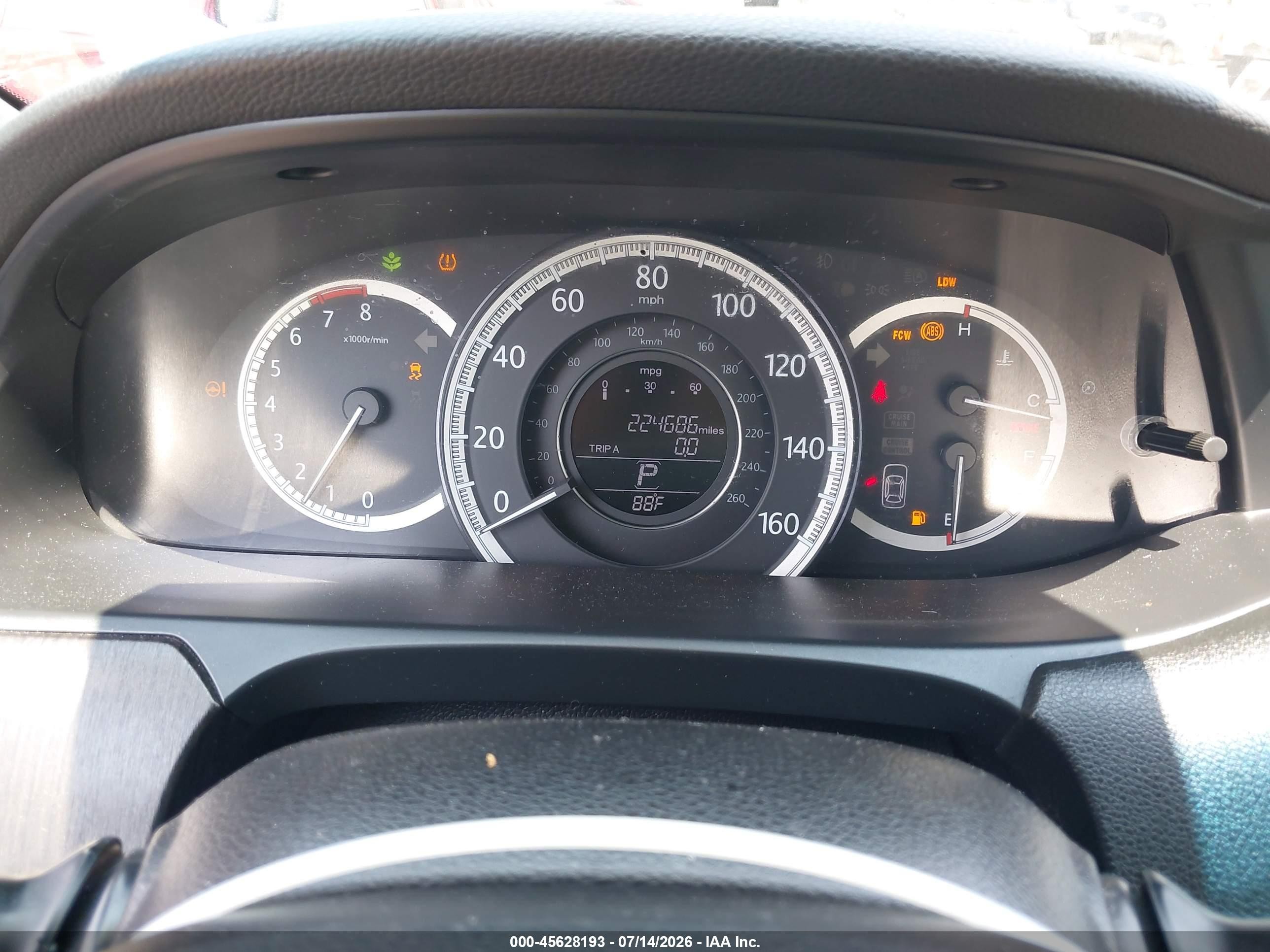 2013 Honda Accord Ex-l White vin: 1HGCR2F83DA018716