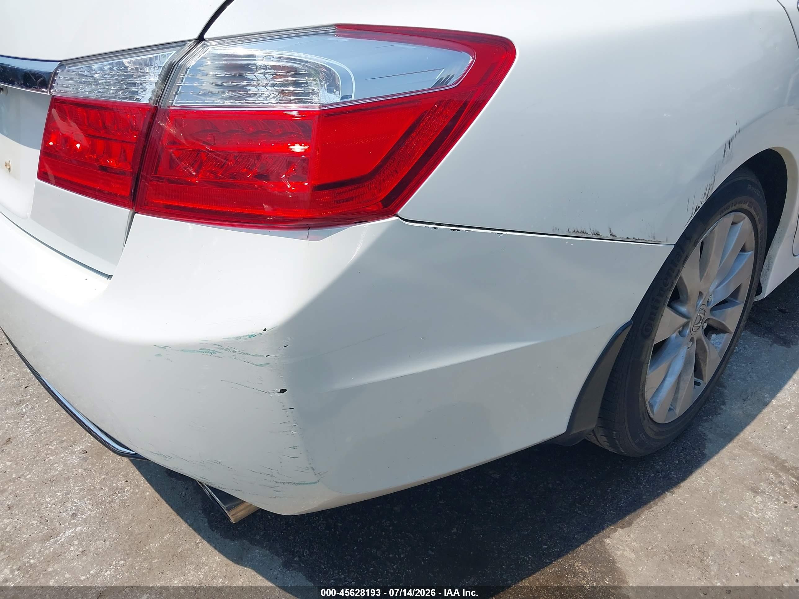2013 Honda Accord Ex-l White vin: 1HGCR2F83DA018716