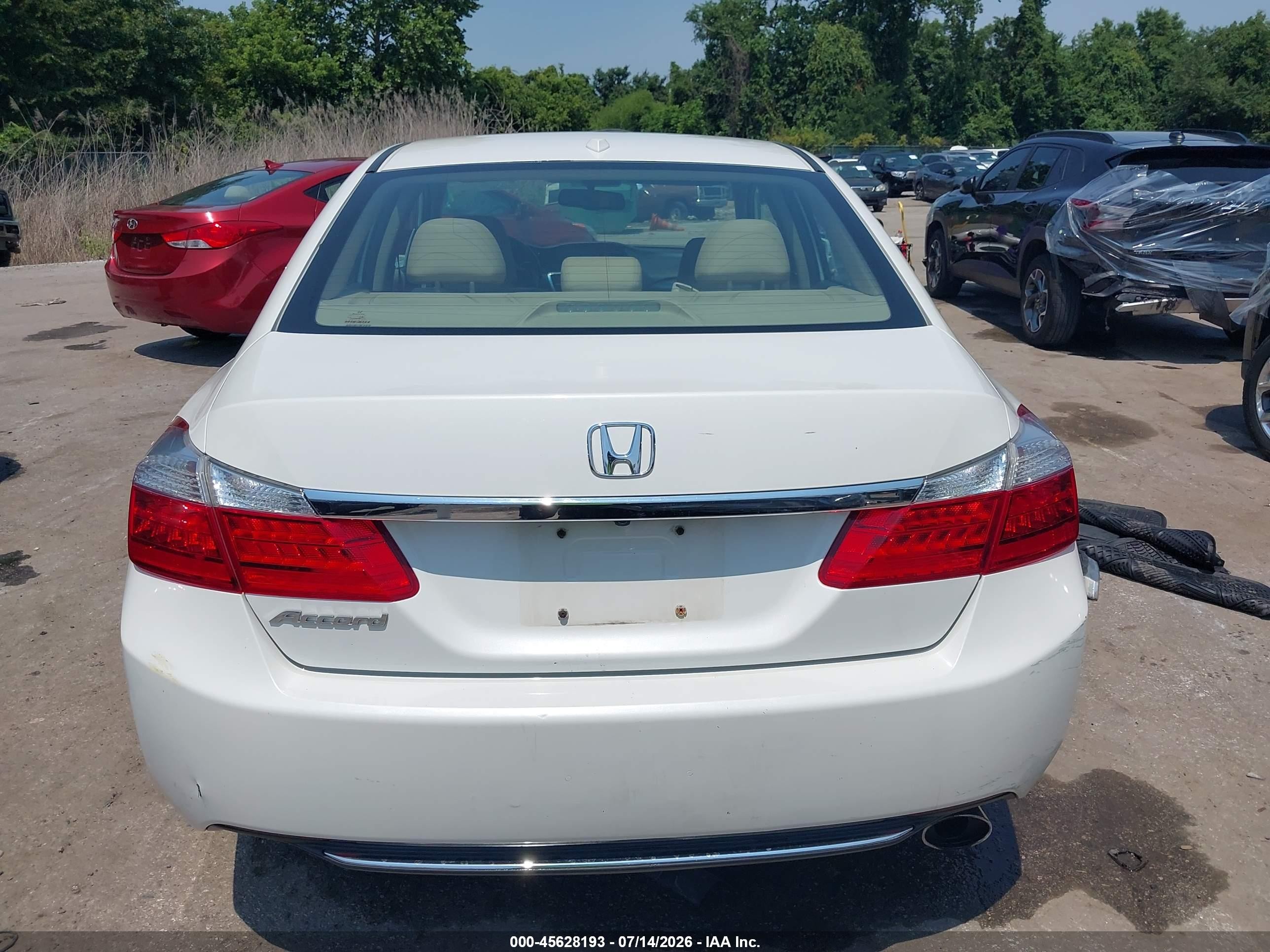 2013 Honda Accord Ex-l White vin: 1HGCR2F83DA018716