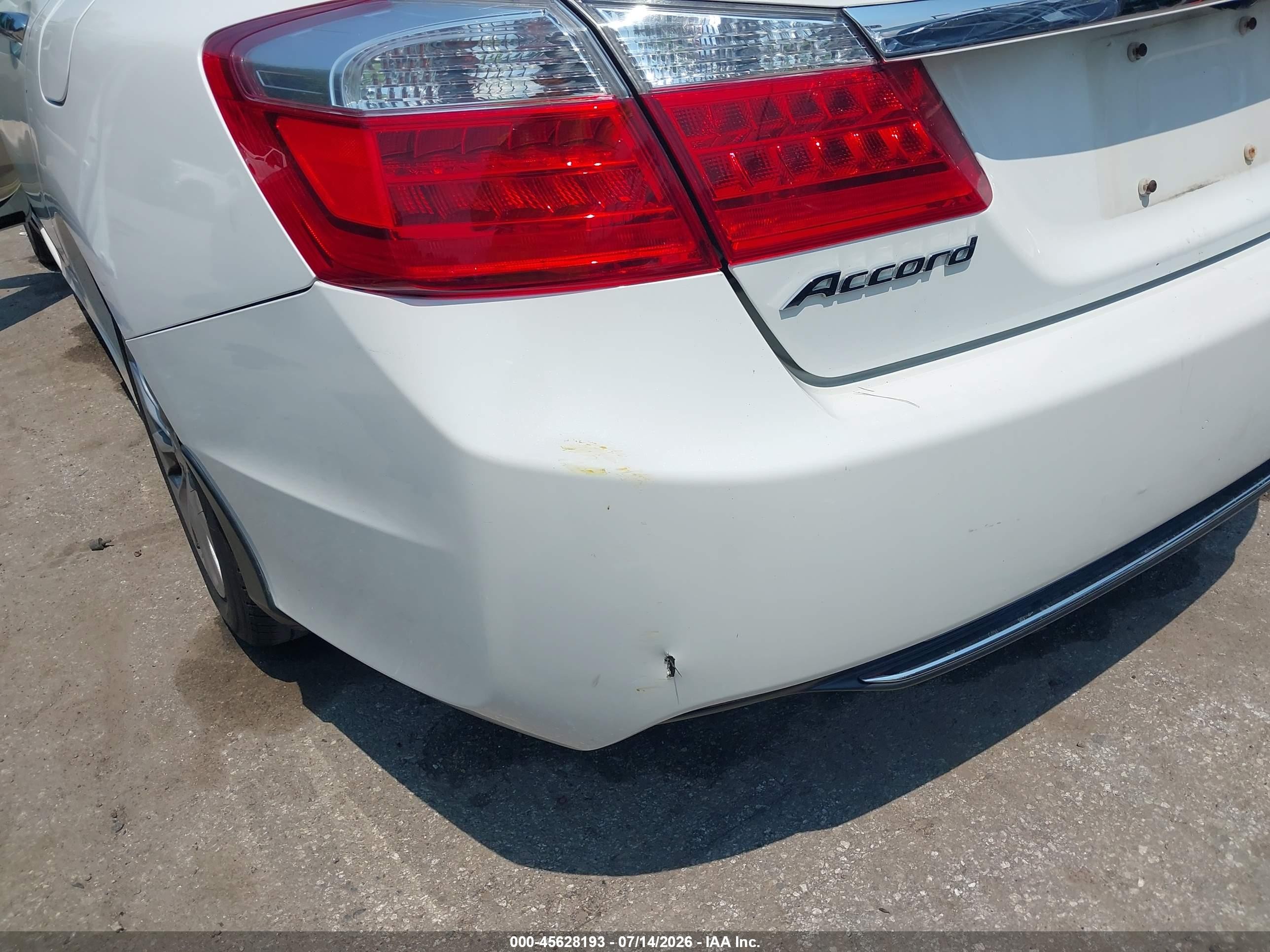 2013 Honda Accord Ex-l White vin: 1HGCR2F83DA018716