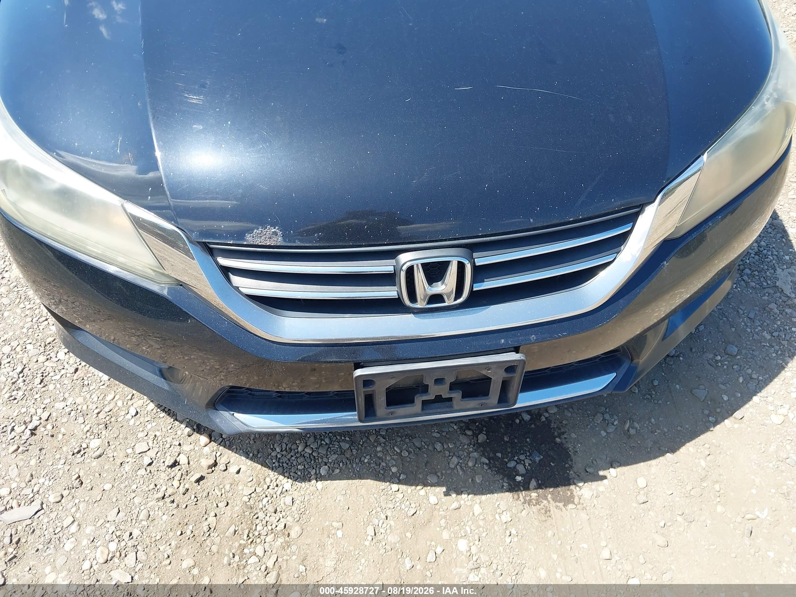 2013 Honda Accord Ex-l Black vin: 1HGCR2F83DA035466