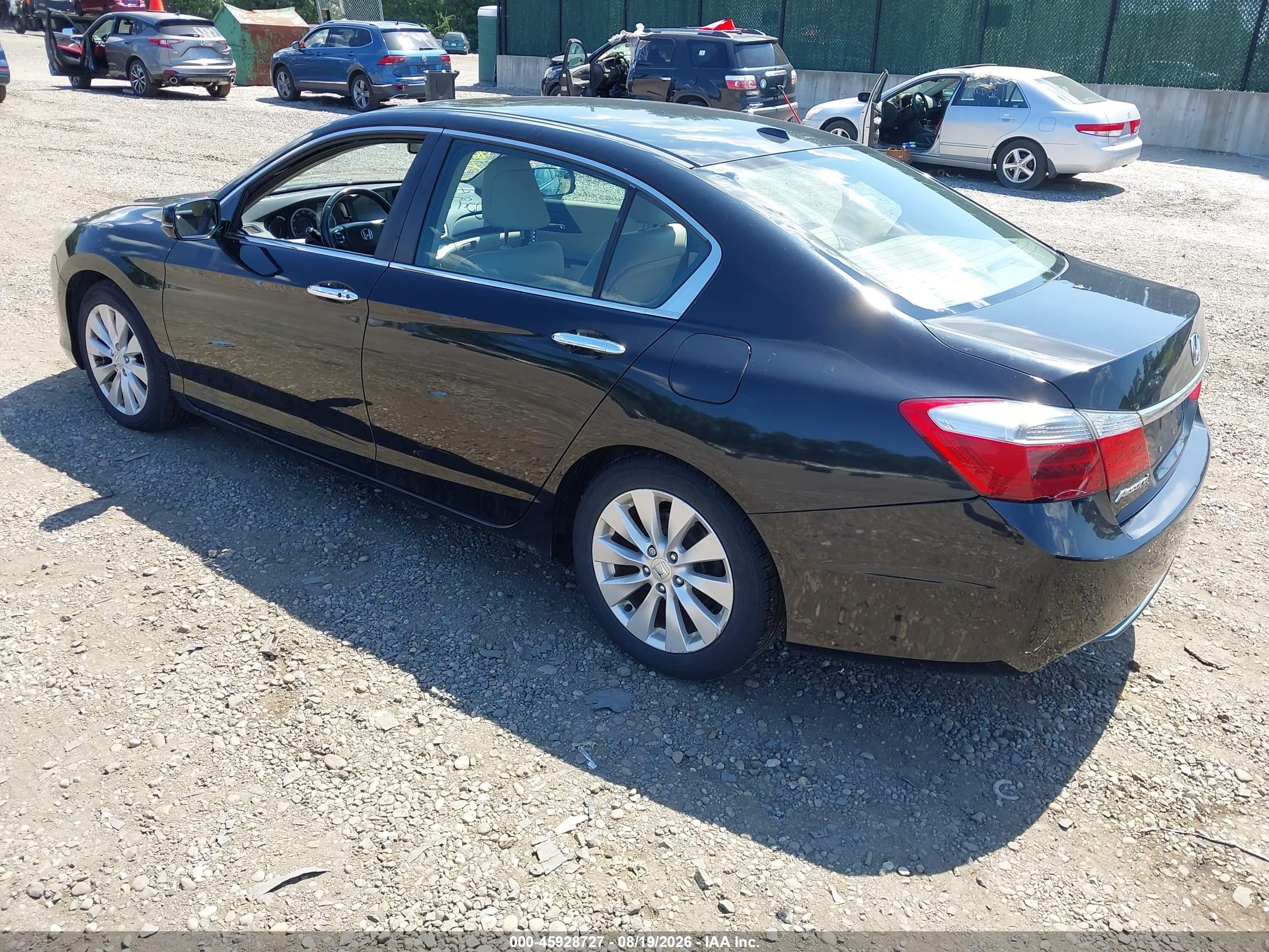 2013 Honda Accord Ex-l Black vin: 1HGCR2F83DA035466