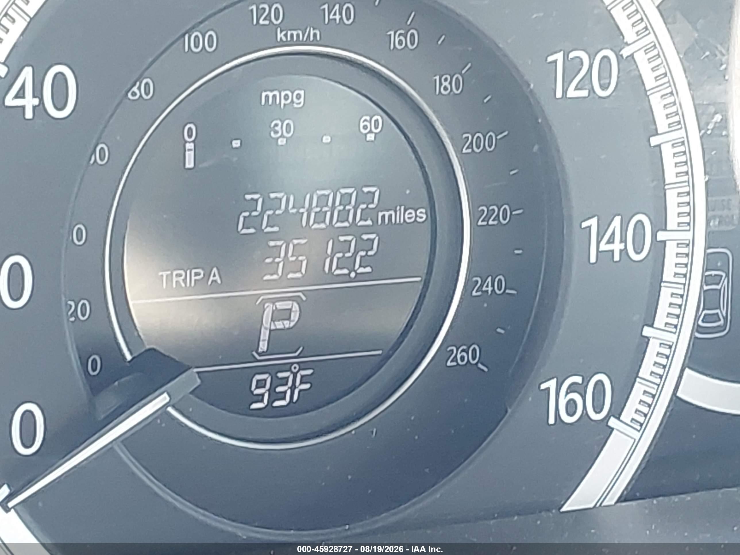 2013 Honda Accord Ex-l Black vin: 1HGCR2F83DA035466