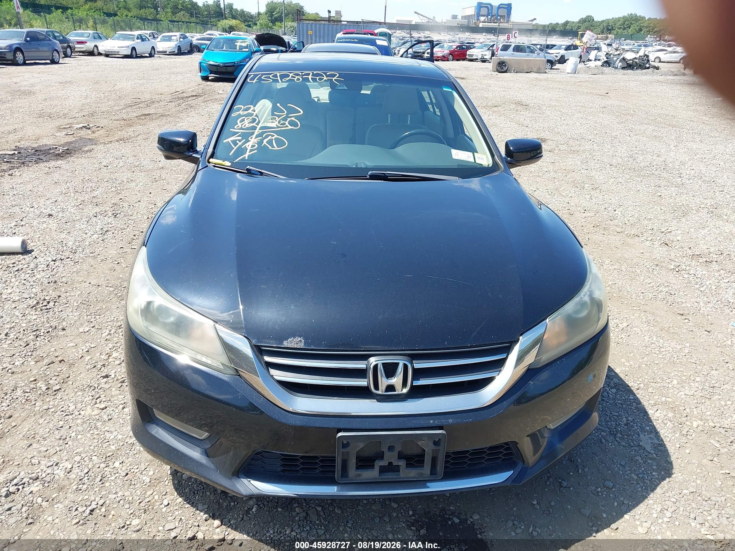 2013 Honda Accord Ex-l Black vin: 1HGCR2F83DA035466