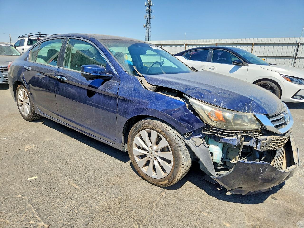 2013 Honda Accord Exl Blue vin: 1HGCR2F83DA045544