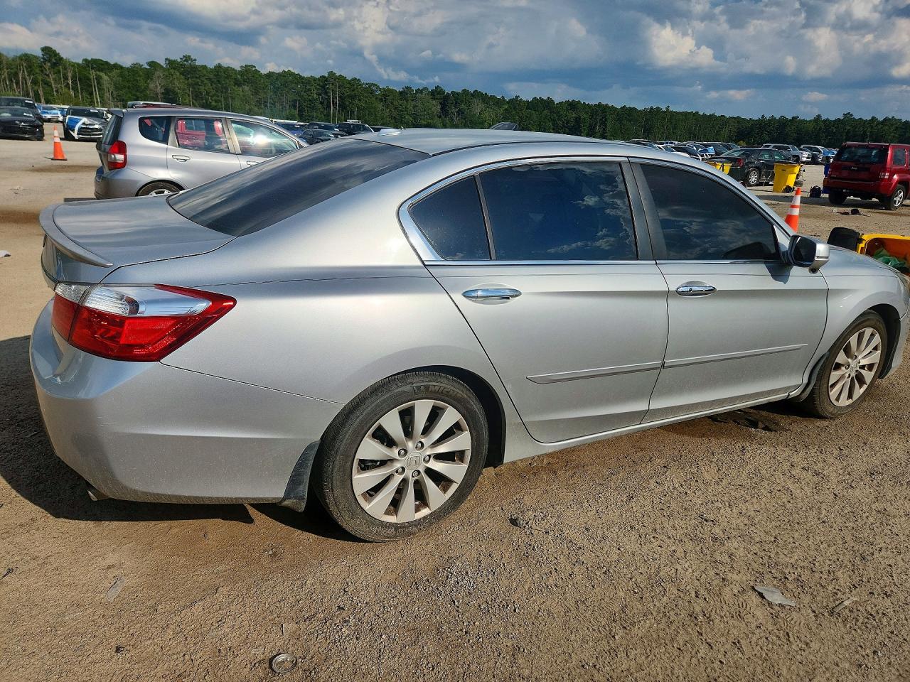 2013 Honda Accord Exl Silver vin: 1HGCR2F83DA085199