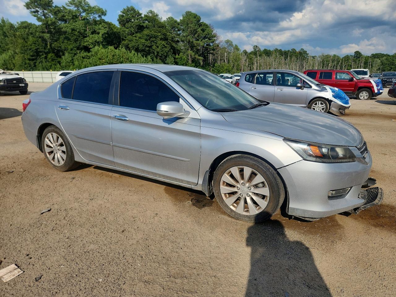 2013 Honda Accord Exl Silver vin: 1HGCR2F83DA085199