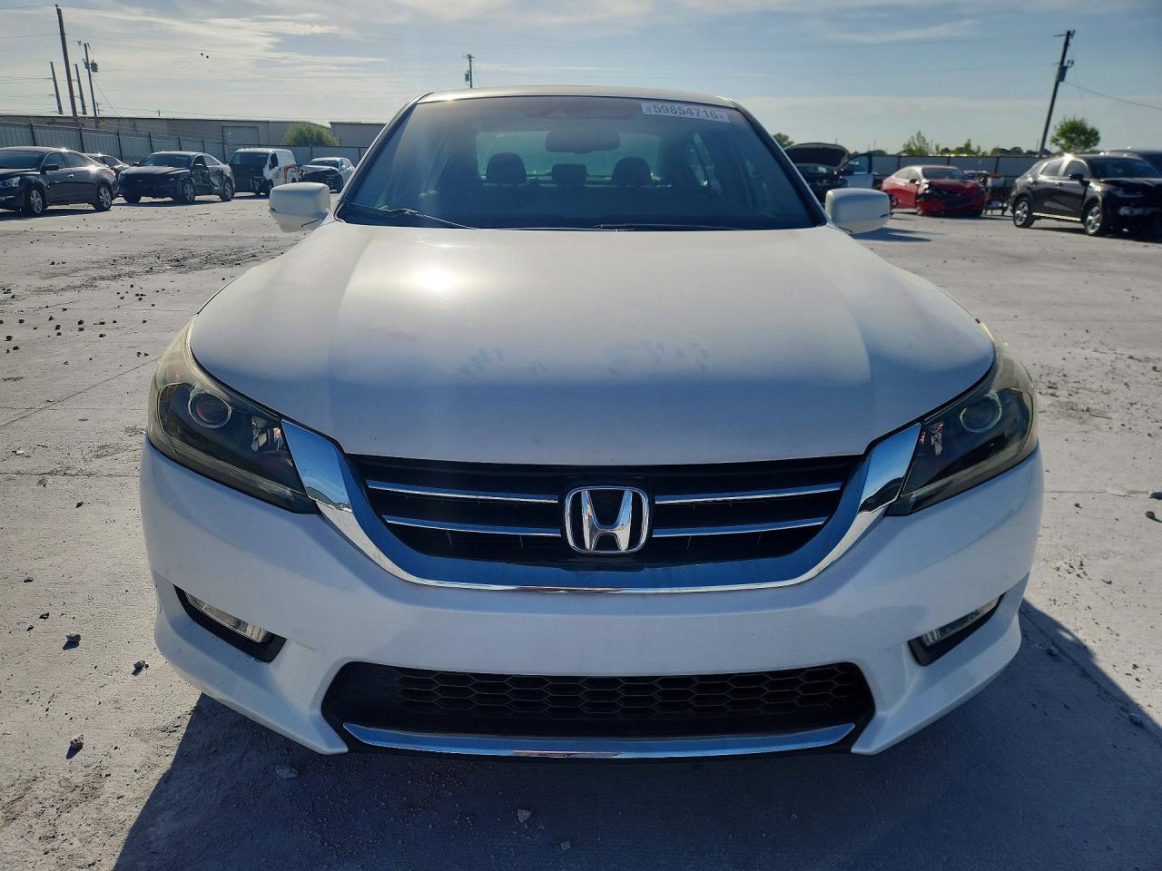 2013 Honda Accord Exl White vin: 1HGCR2F83DA092153