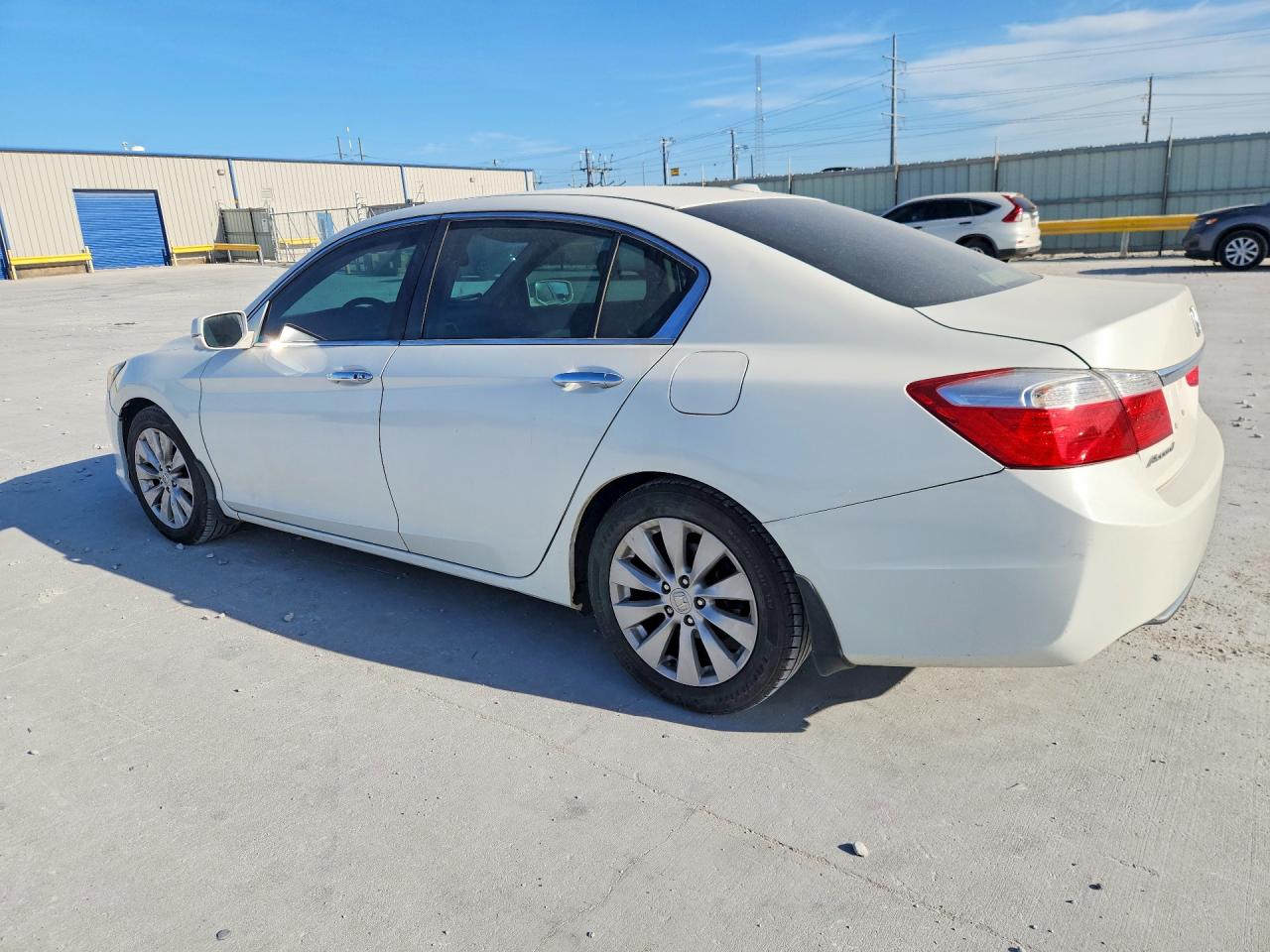 2013 Honda Accord Exl White vin: 1HGCR2F83DA092153