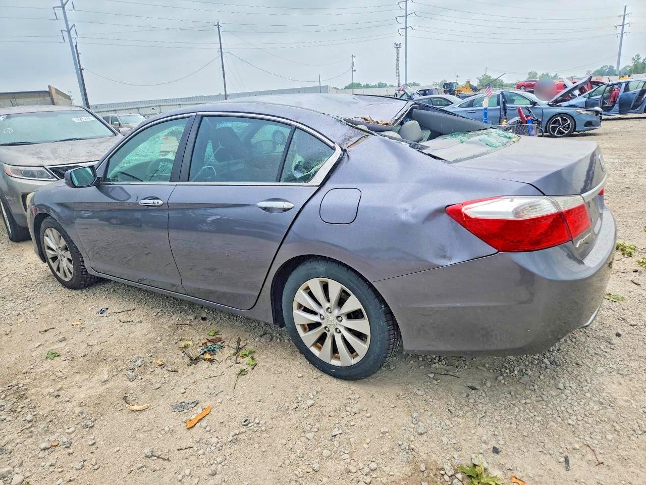 2013 Honda Accord Exl Gray vin: 1HGCR2F83DA094839