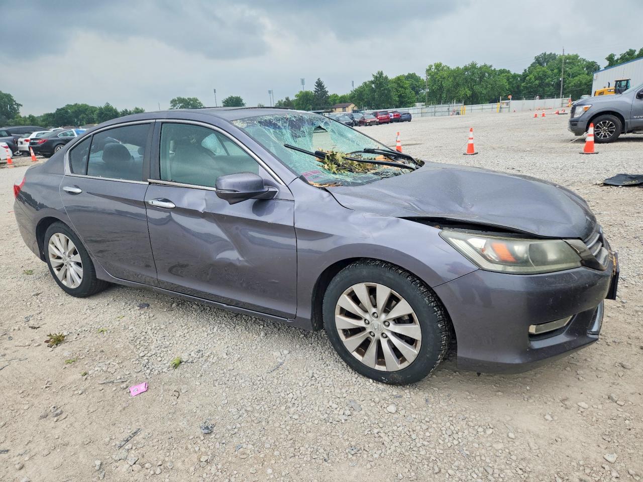 2013 Honda Accord Exl Gray vin: 1HGCR2F83DA094839