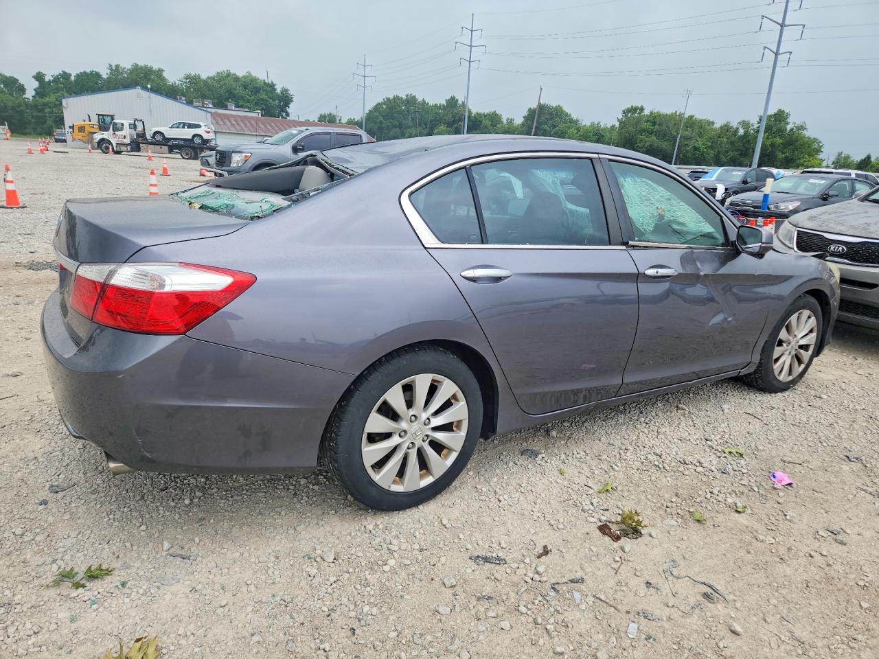 2013 Honda Accord Exl Gray vin: 1HGCR2F83DA094839