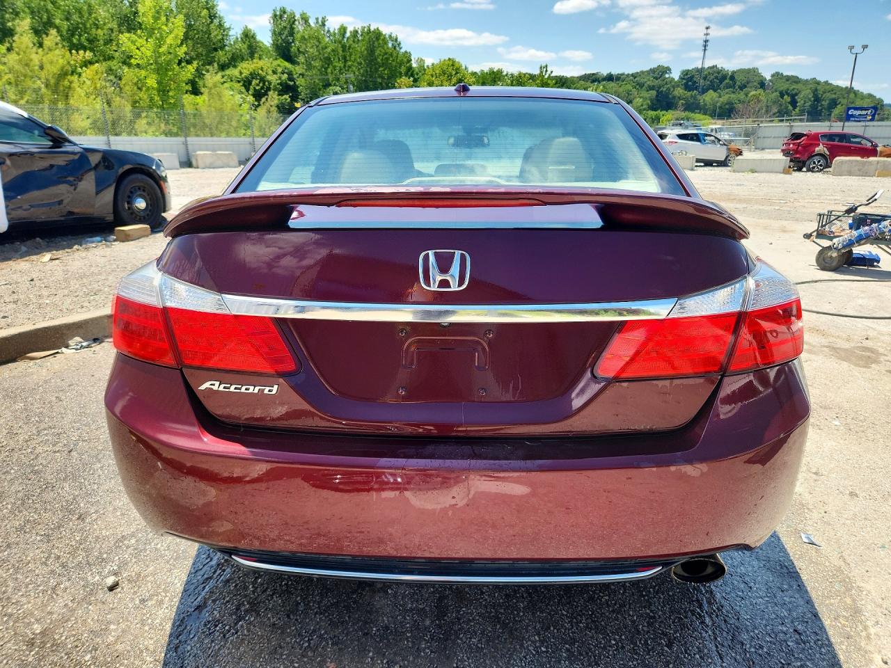 2013 Honda Accord Exl Бордовый vin: 1HGCR2F83DA107203