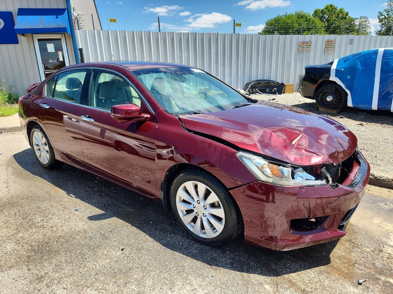 2013 Honda Accord Exl Бордовый vin: 1HGCR2F83DA107203