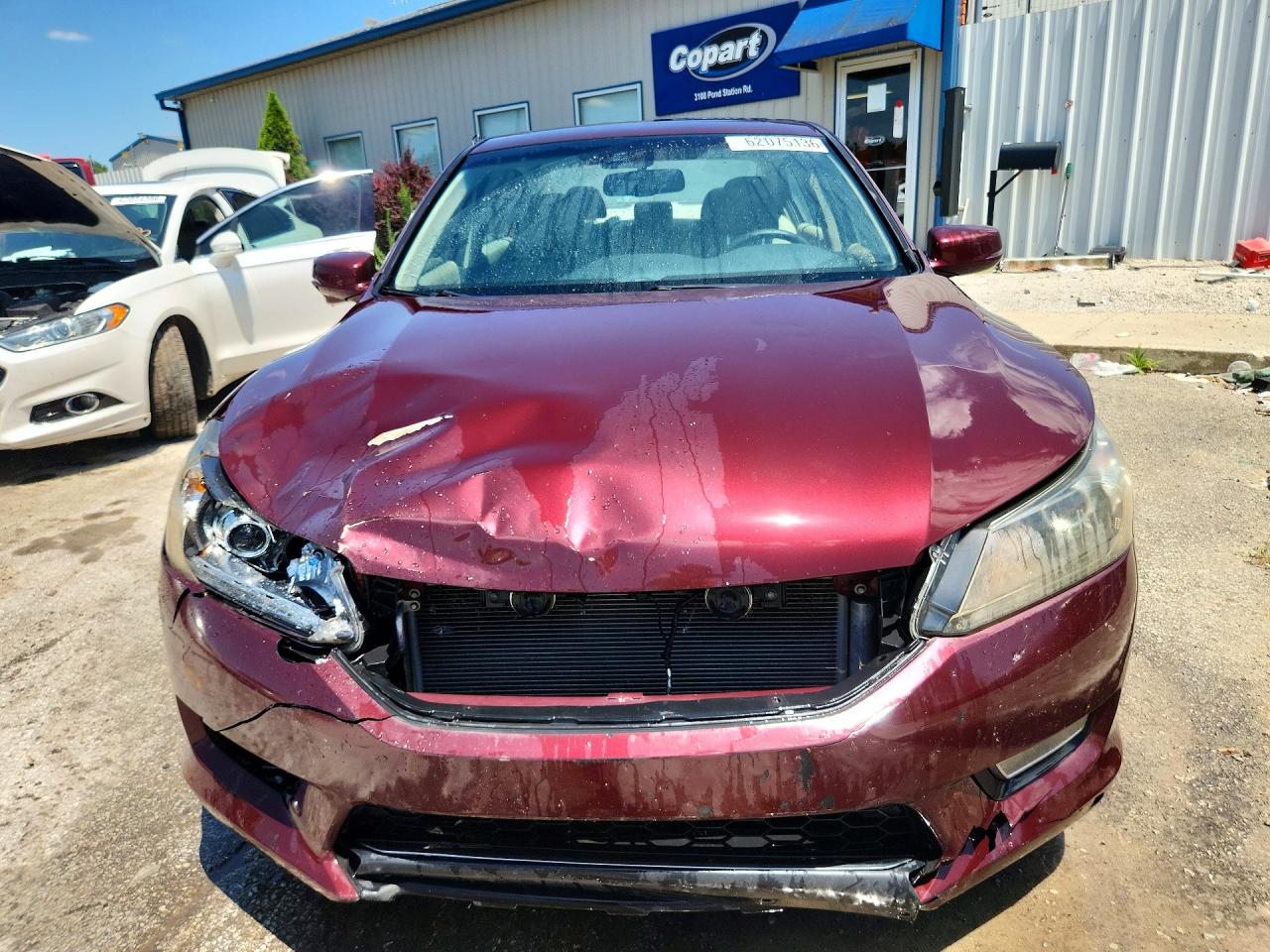 2013 Honda Accord Exl Бордовый vin: 1HGCR2F83DA107203