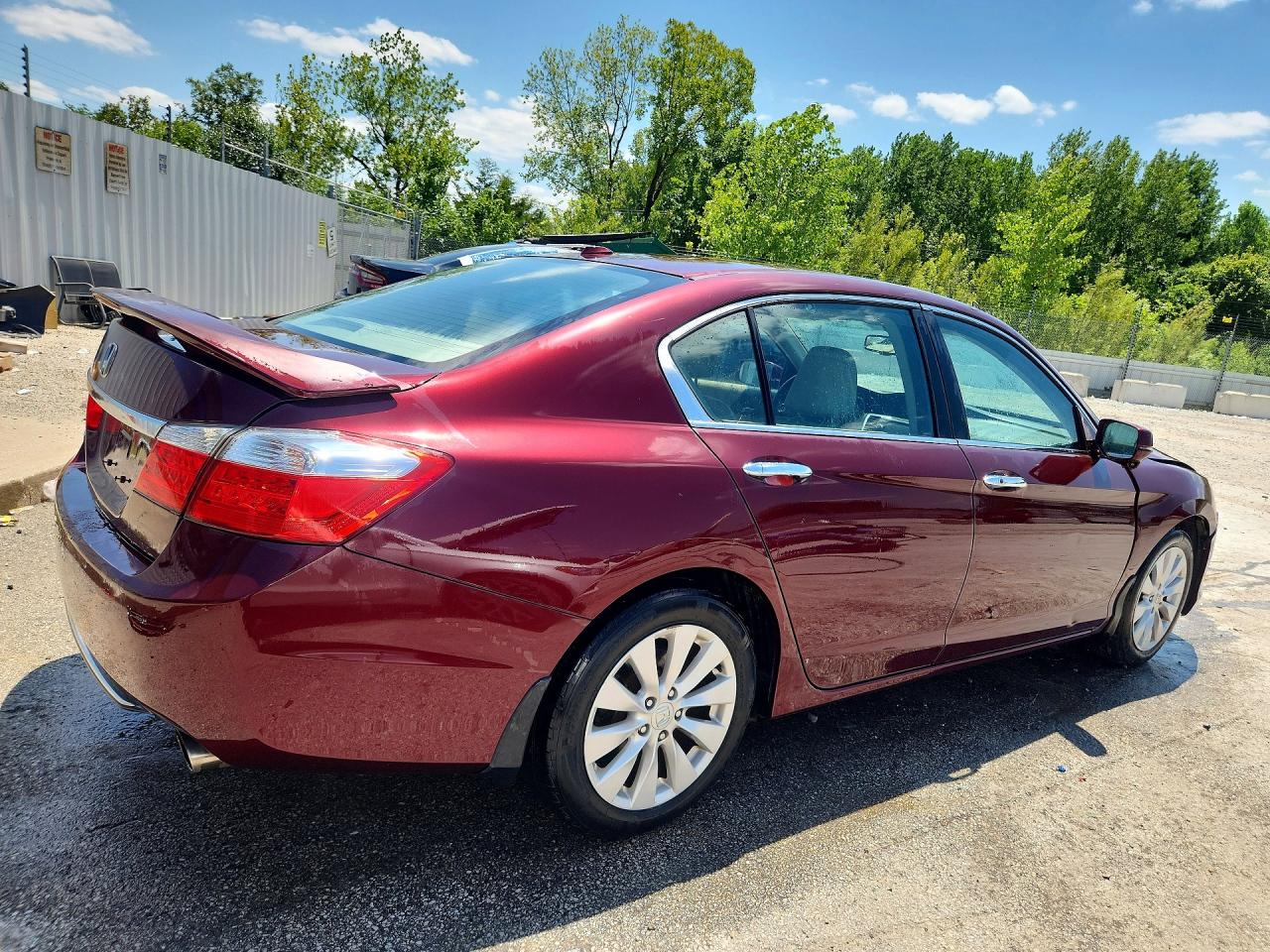 2013 Honda Accord Exl Бордовый vin: 1HGCR2F83DA107203