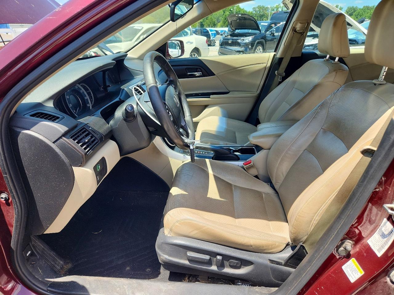2013 Honda Accord Exl Бордовый vin: 1HGCR2F83DA107203