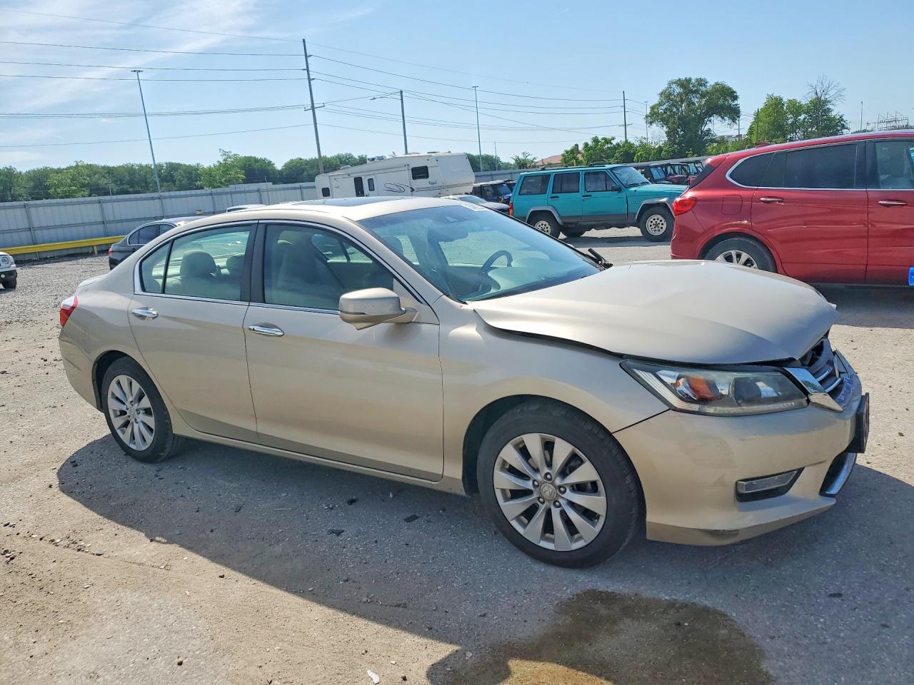 2013 Honda Accord Exl Gold vin: 1HGCR2F83DA111963