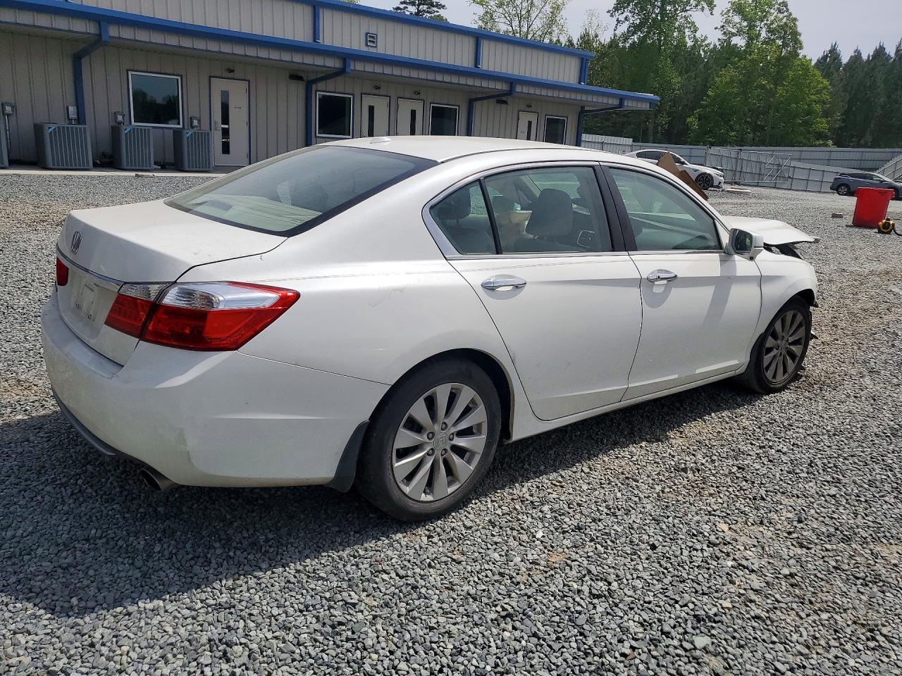 2013 Honda Accord Exl Белый vin: 1HGCR2F83DA144381
