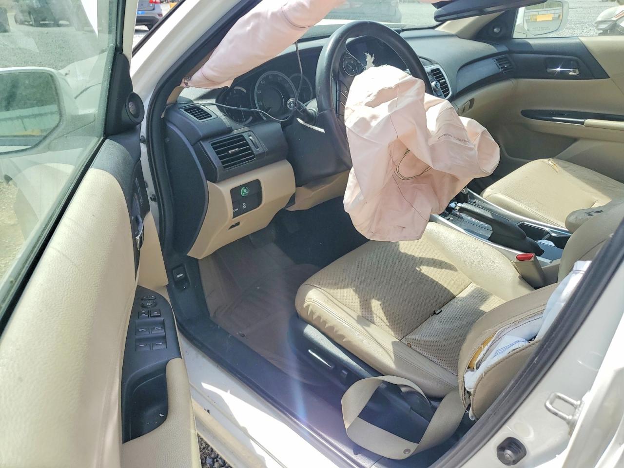 2013 Honda Accord Exl Белый vin: 1HGCR2F83DA144381