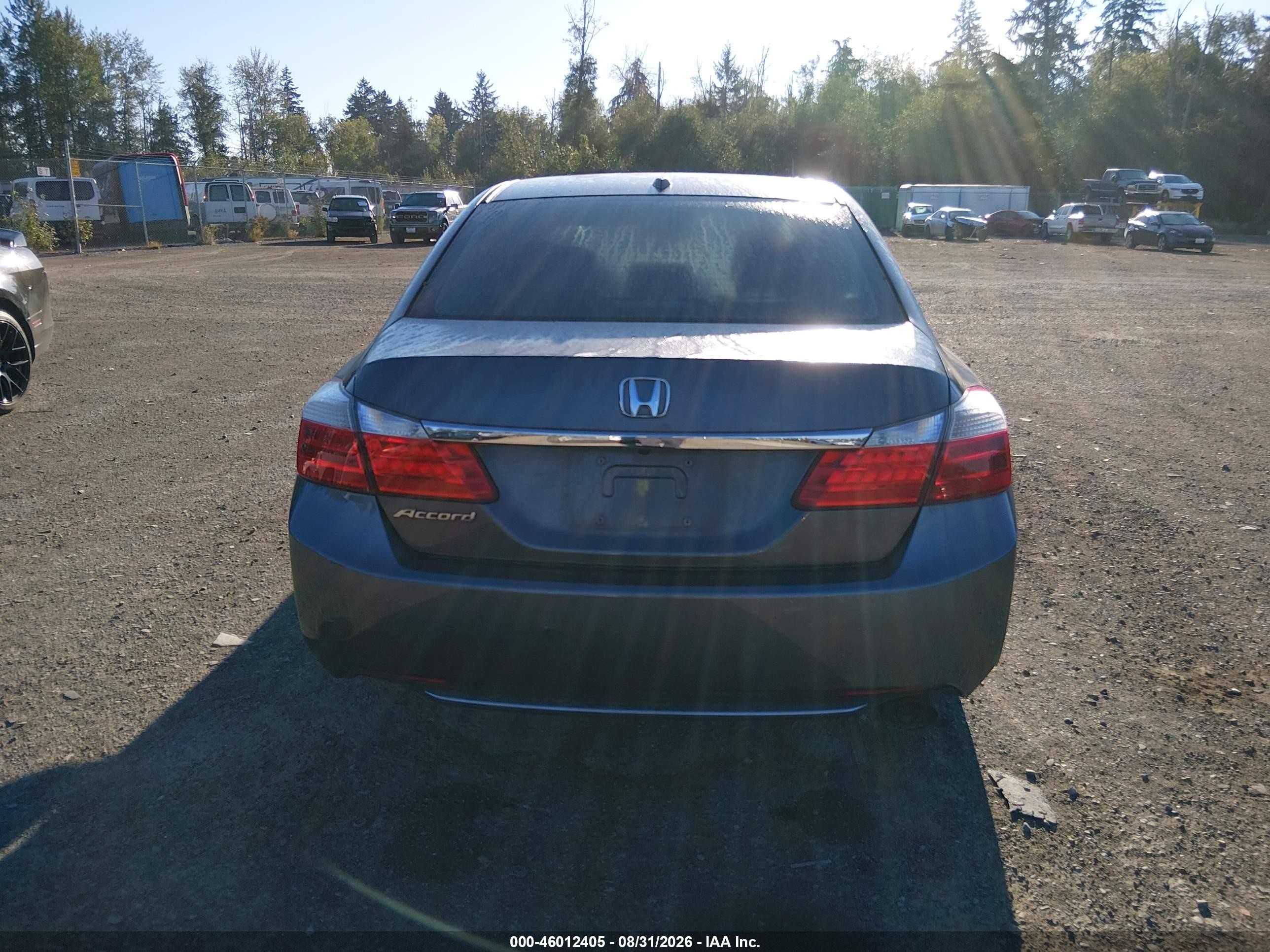2013 Honda Accord Sdn Ex-l Gray vin: 1HGCR2F83DA158670