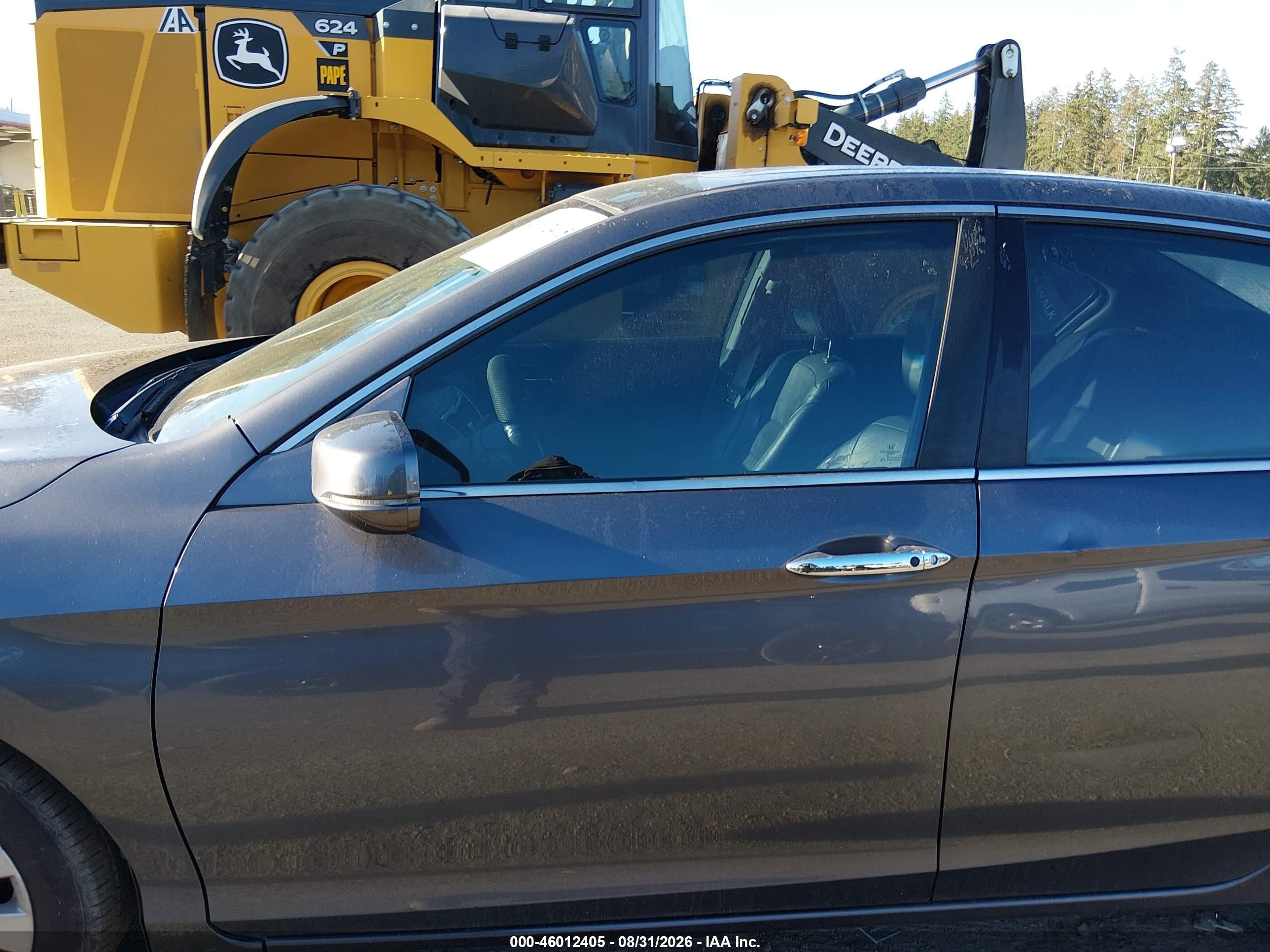 2013 Honda Accord Sdn Ex-l Gray vin: 1HGCR2F83DA158670