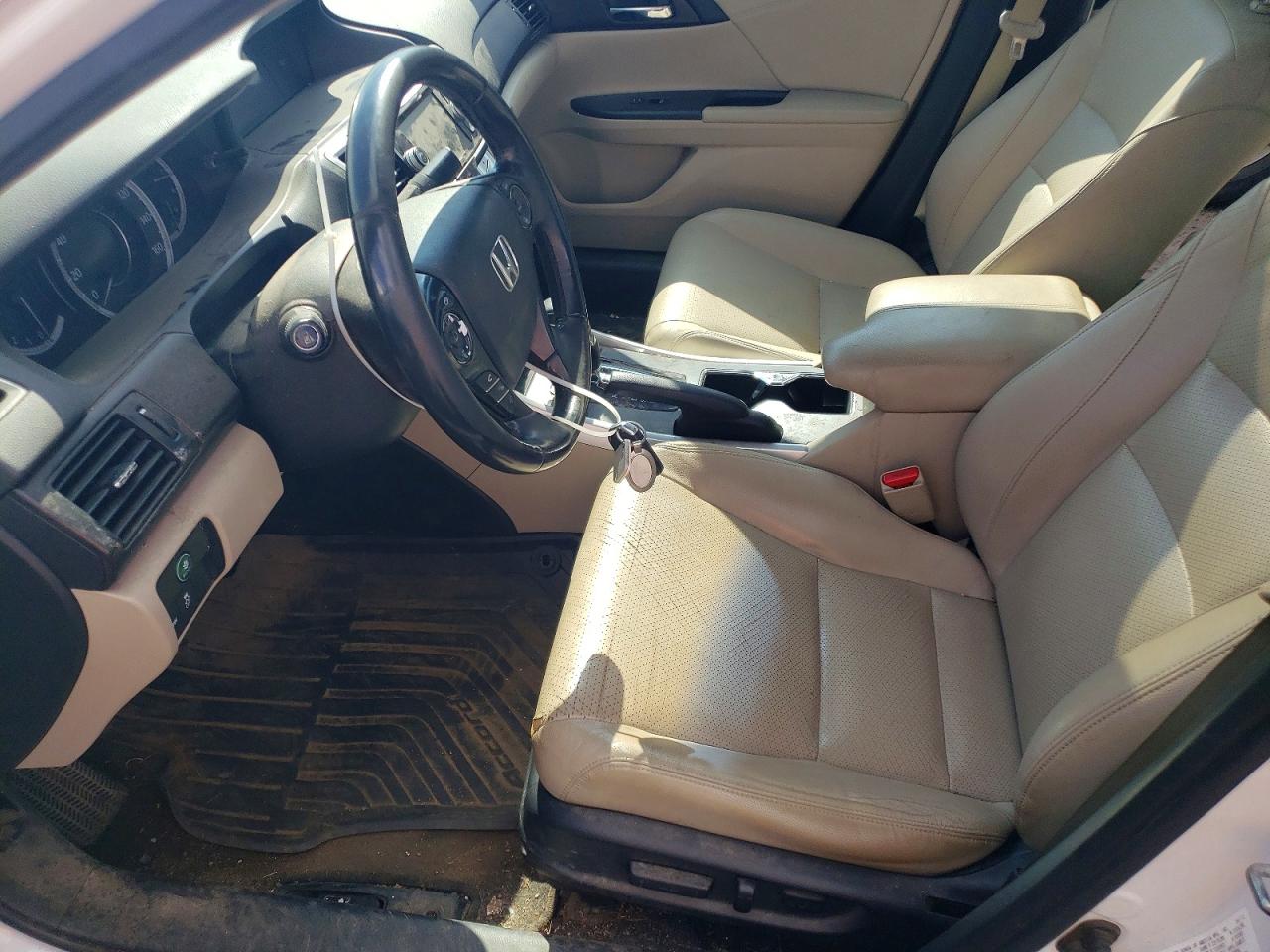 2013 Honda Accord Exl White vin: 1HGCR2F83DA173895