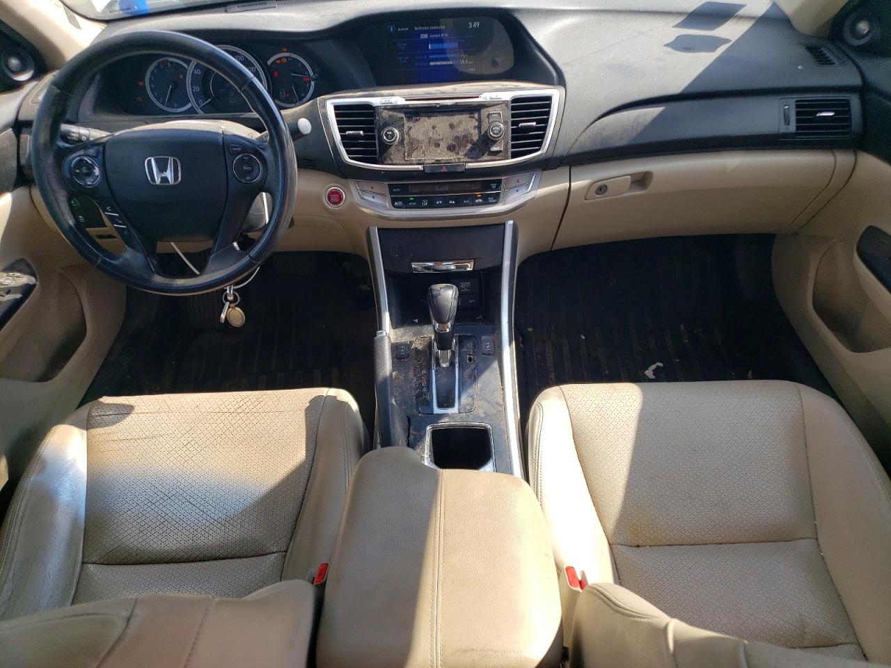2013 Honda Accord Exl White vin: 1HGCR2F83DA173895