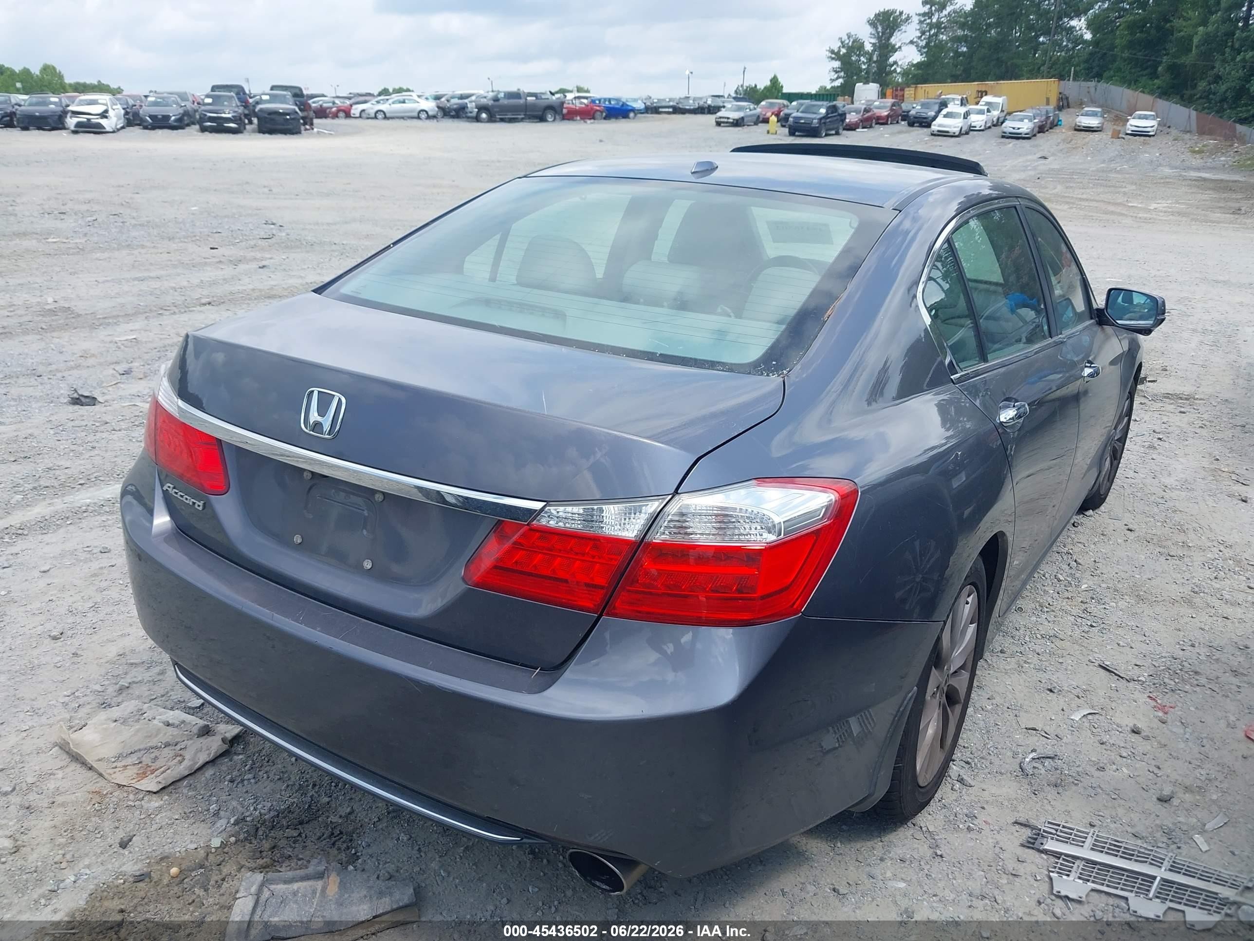 2013 Honda Accord Ex-l Gray vin: 1HGCR2F83DA182113