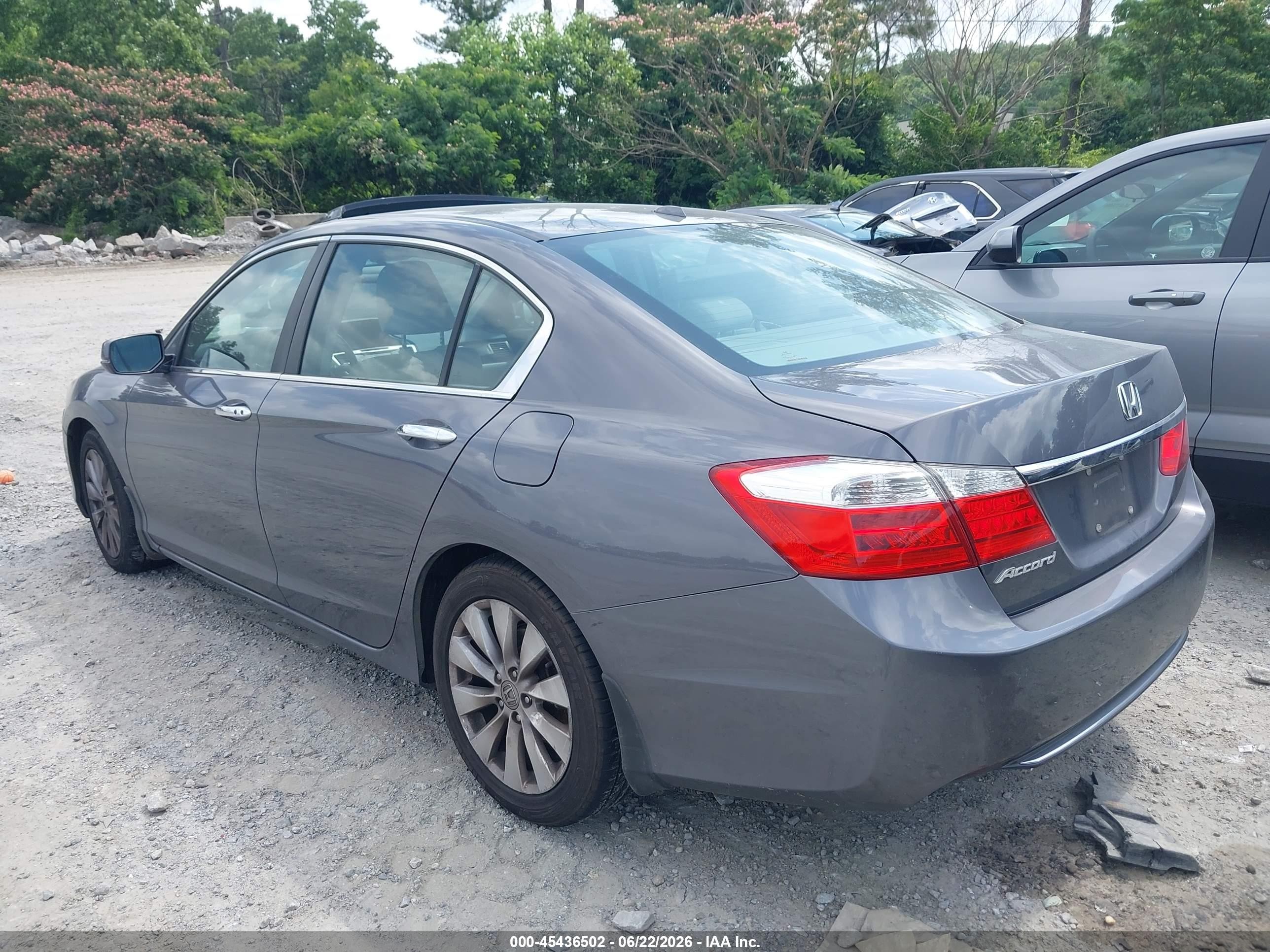 2013 Honda Accord Ex-l Gray vin: 1HGCR2F83DA182113