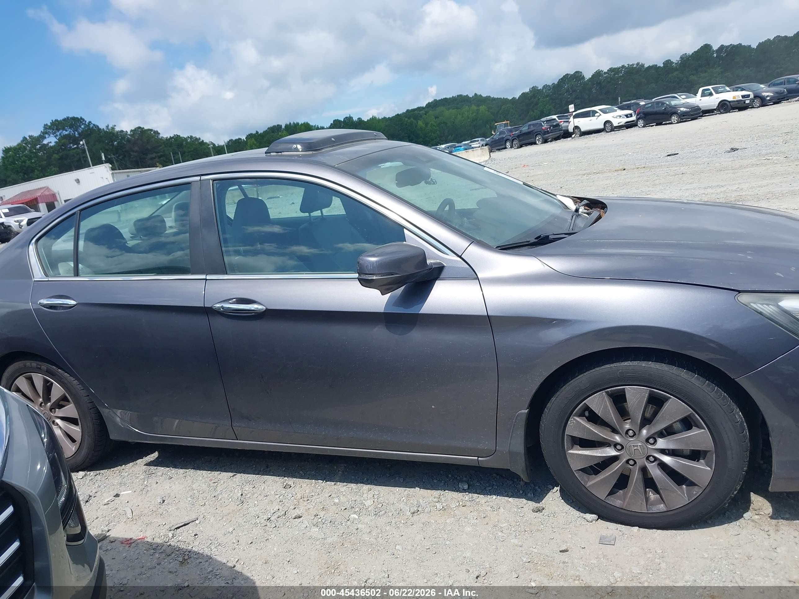 2013 Honda Accord Ex-l Gray vin: 1HGCR2F83DA182113