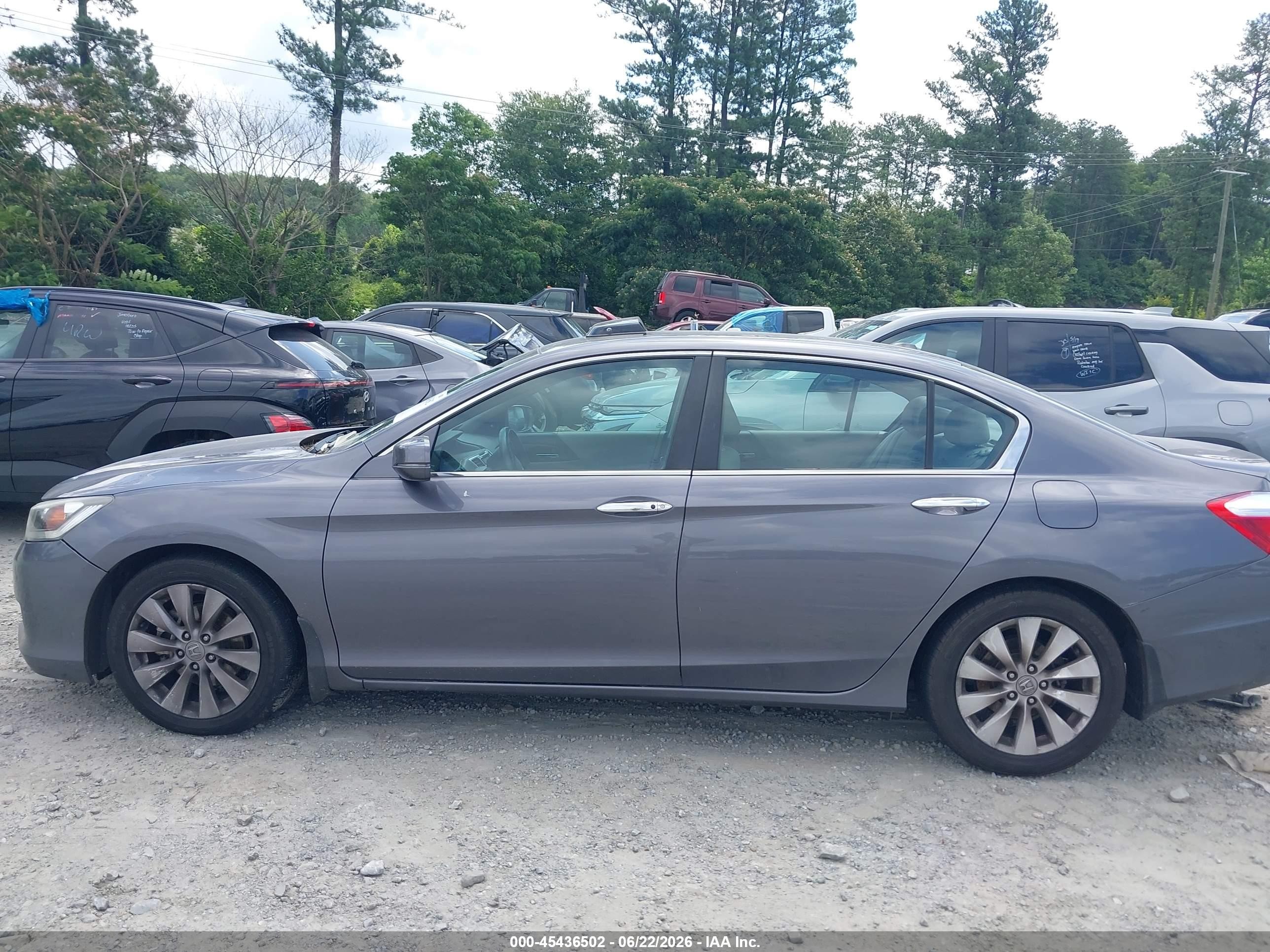 2013 Honda Accord Ex-l Gray vin: 1HGCR2F83DA182113