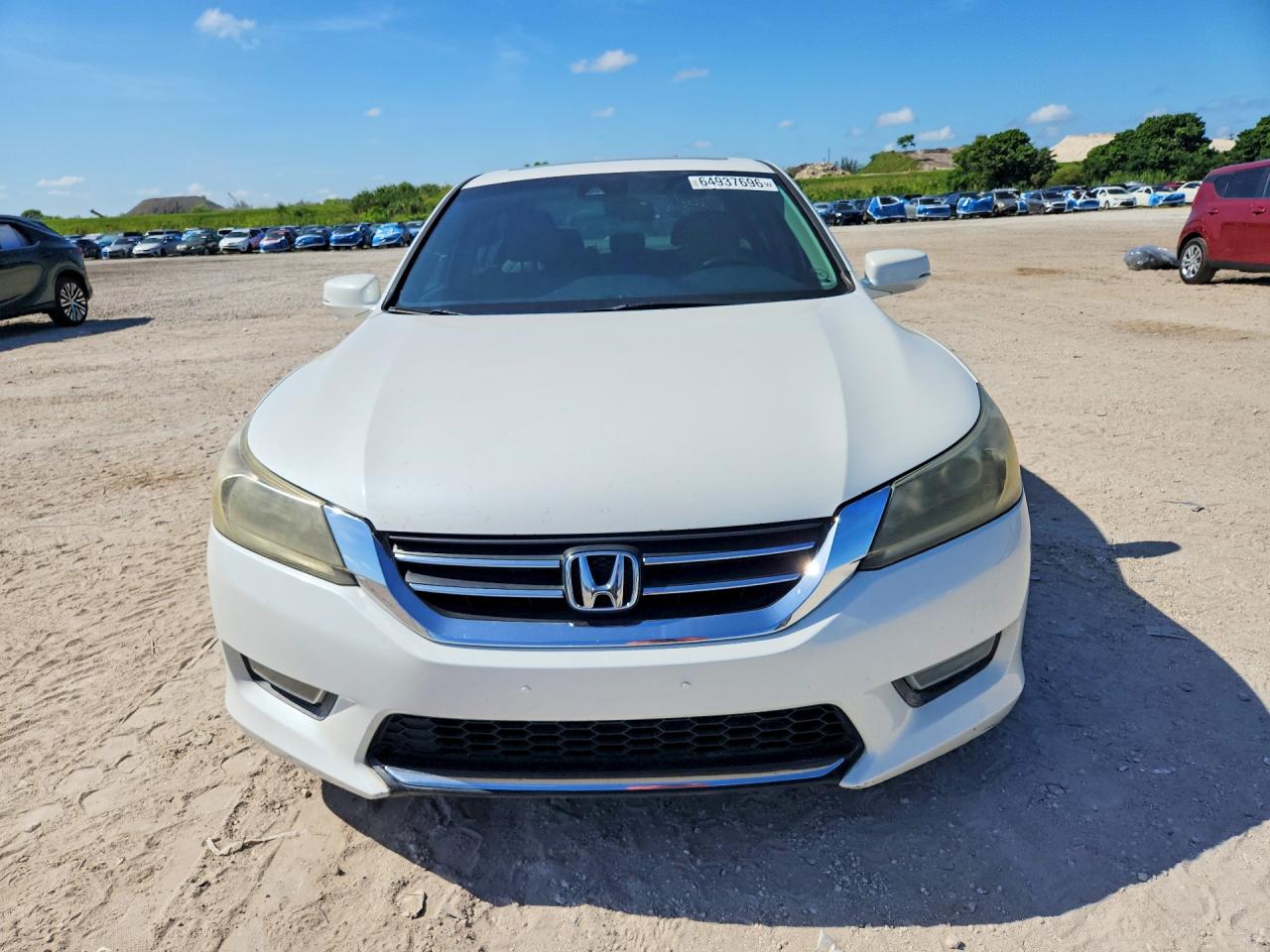 2013 Honda Accord Exl White vin: 1HGCR2F83DA190888