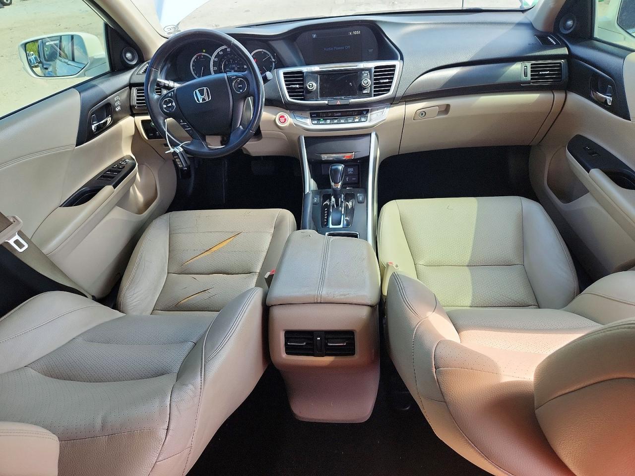 2013 Honda Accord Exl White vin: 1HGCR2F83DA190888