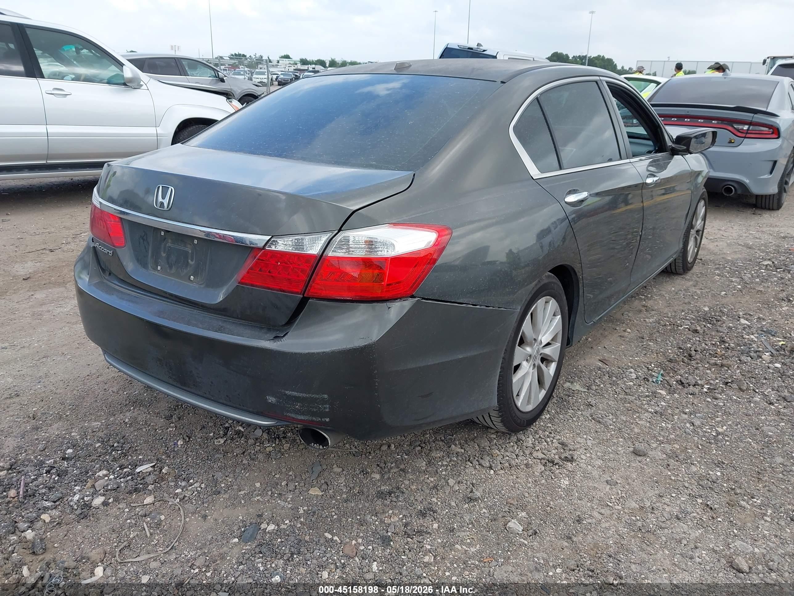 2013 Honda Accord Ex-l Gray vin: 1HGCR2F83DA192852