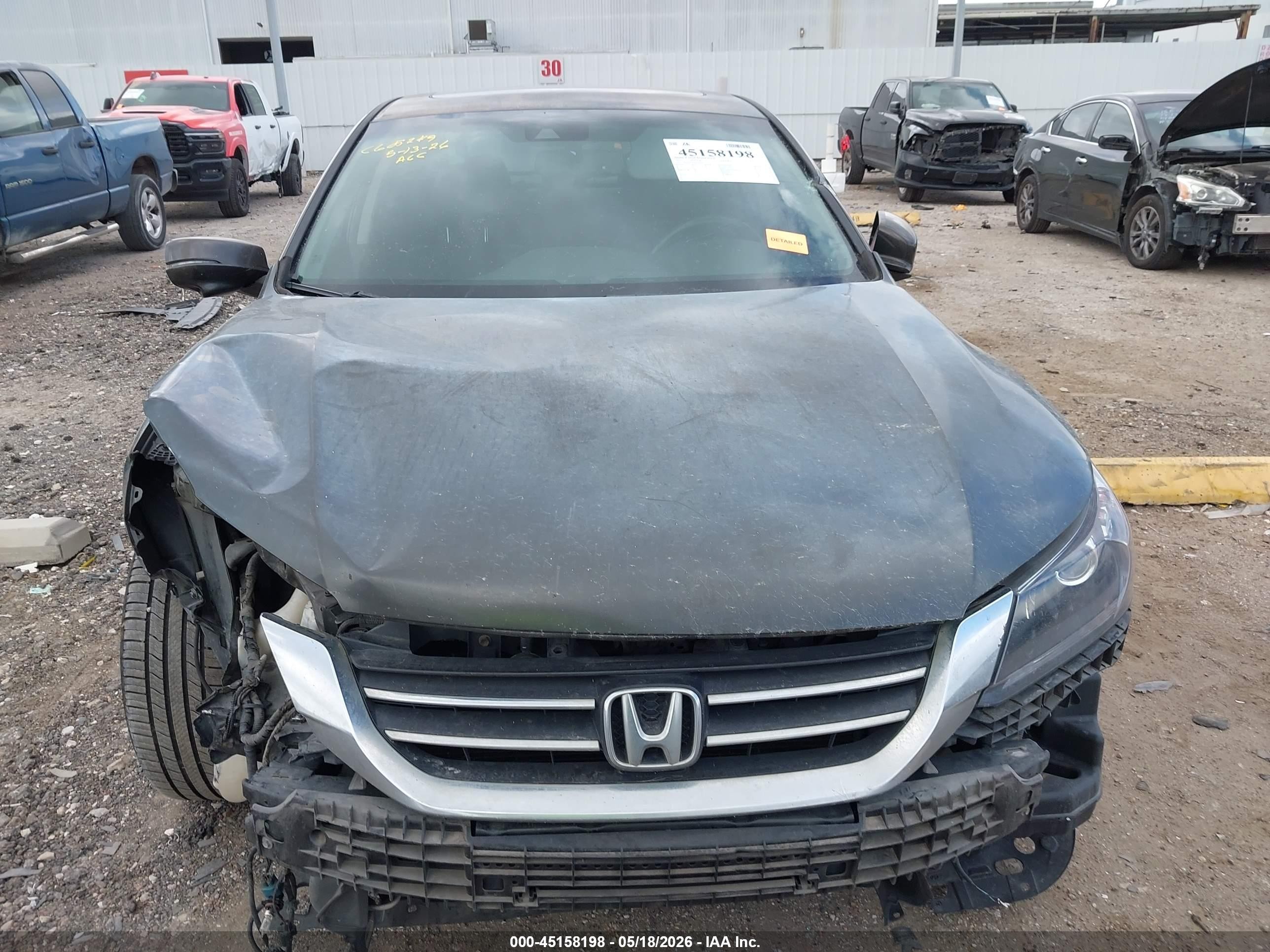 2013 Honda Accord Ex-l Gray vin: 1HGCR2F83DA192852