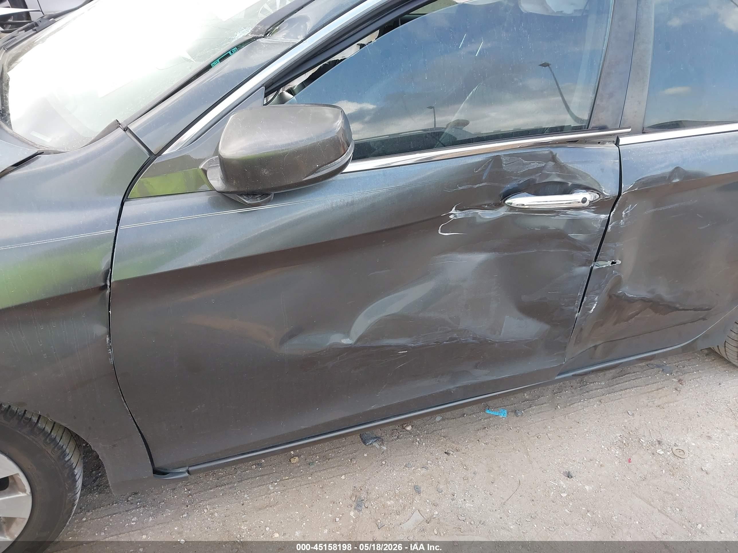 2013 Honda Accord Ex-l Gray vin: 1HGCR2F83DA192852