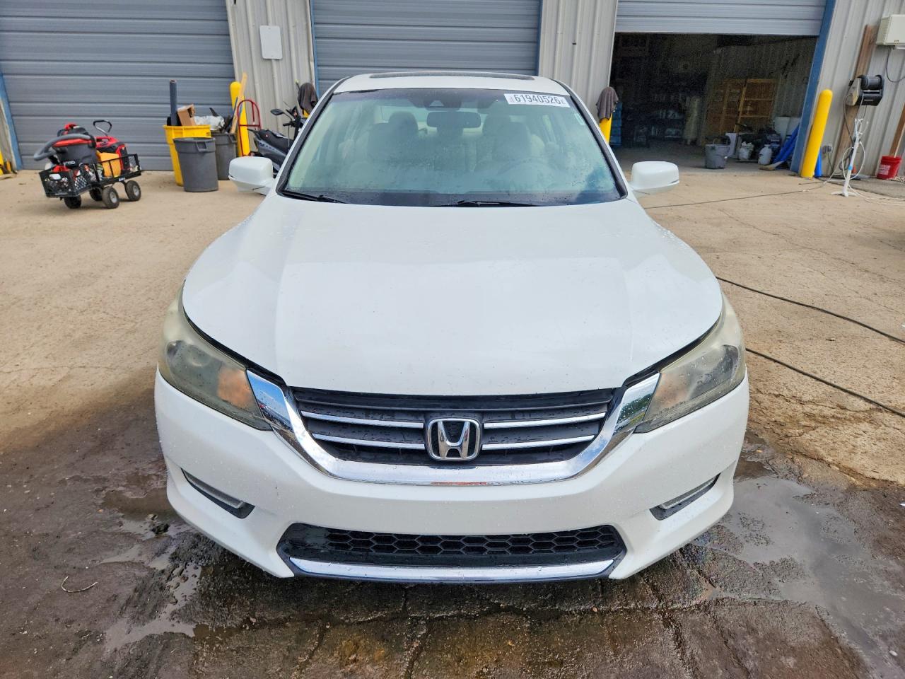 2013 Honda Accord Exl White vin: 1HGCR2F83DA194195